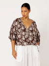 Euro Top | Chocolate Indian Flower