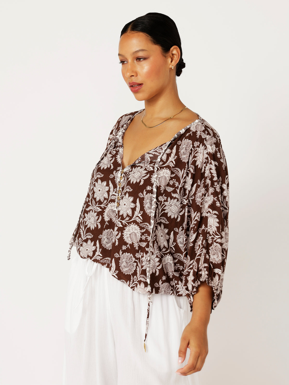 Euro Top | Chocolate Indian Flower - Saffron Road
