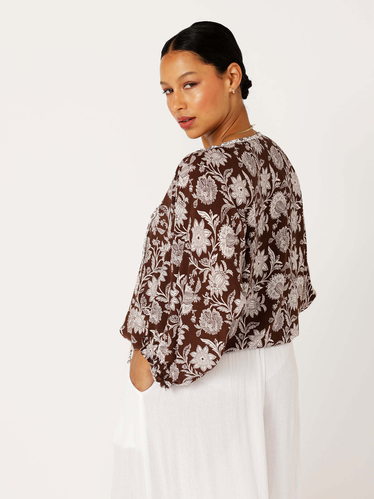 Euro Top | Chocolate Indian Flower - Saffron Road