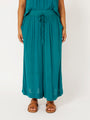 Palazzo Pant | CROPPED | Teal Crinkle - Saffron Road