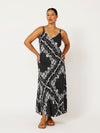 Slip Dress and Slip Dress Super Maxi | Bias Cut | Black and White Heritage Floral