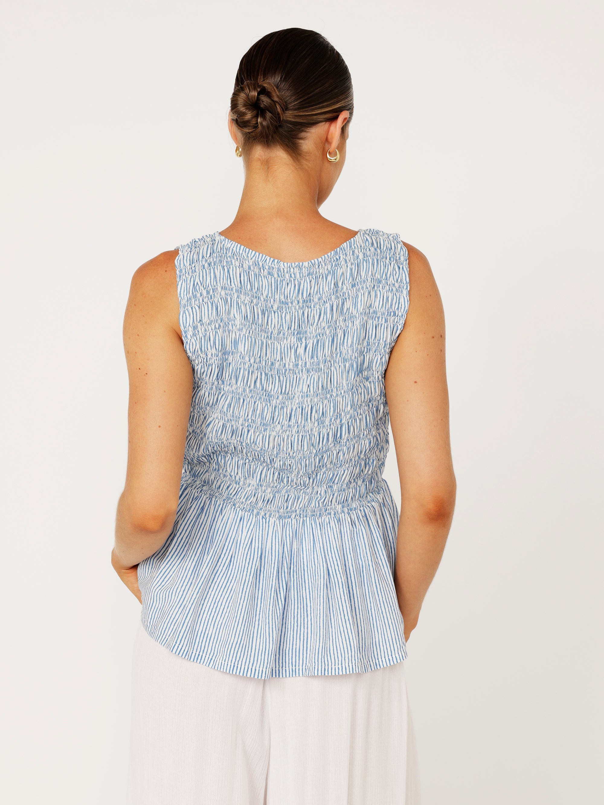 Penny Lane Top | Coastal Mini Stripe - Saffron Road