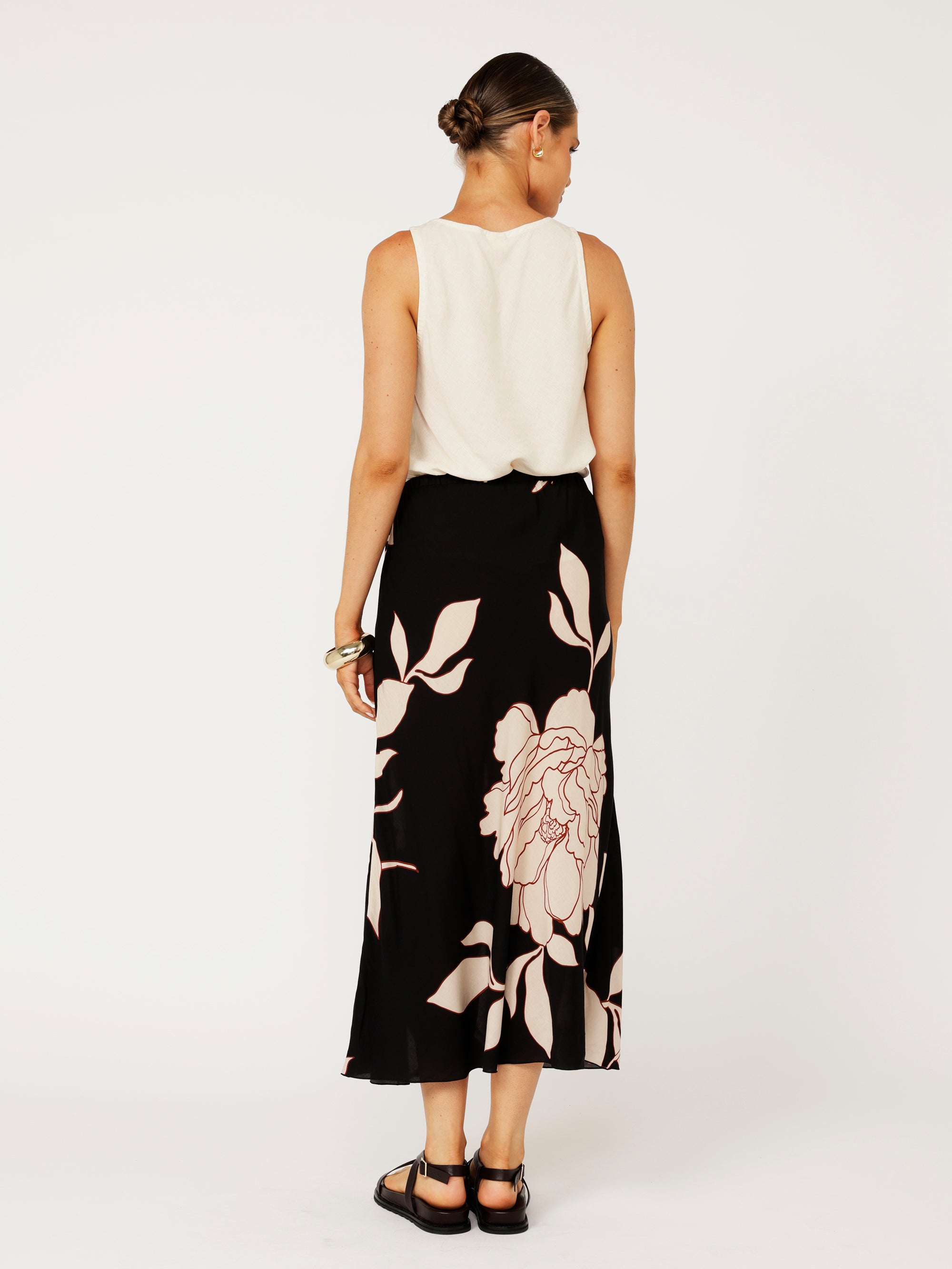 Violet Skirt | Midnight Botanica - Saffron Road