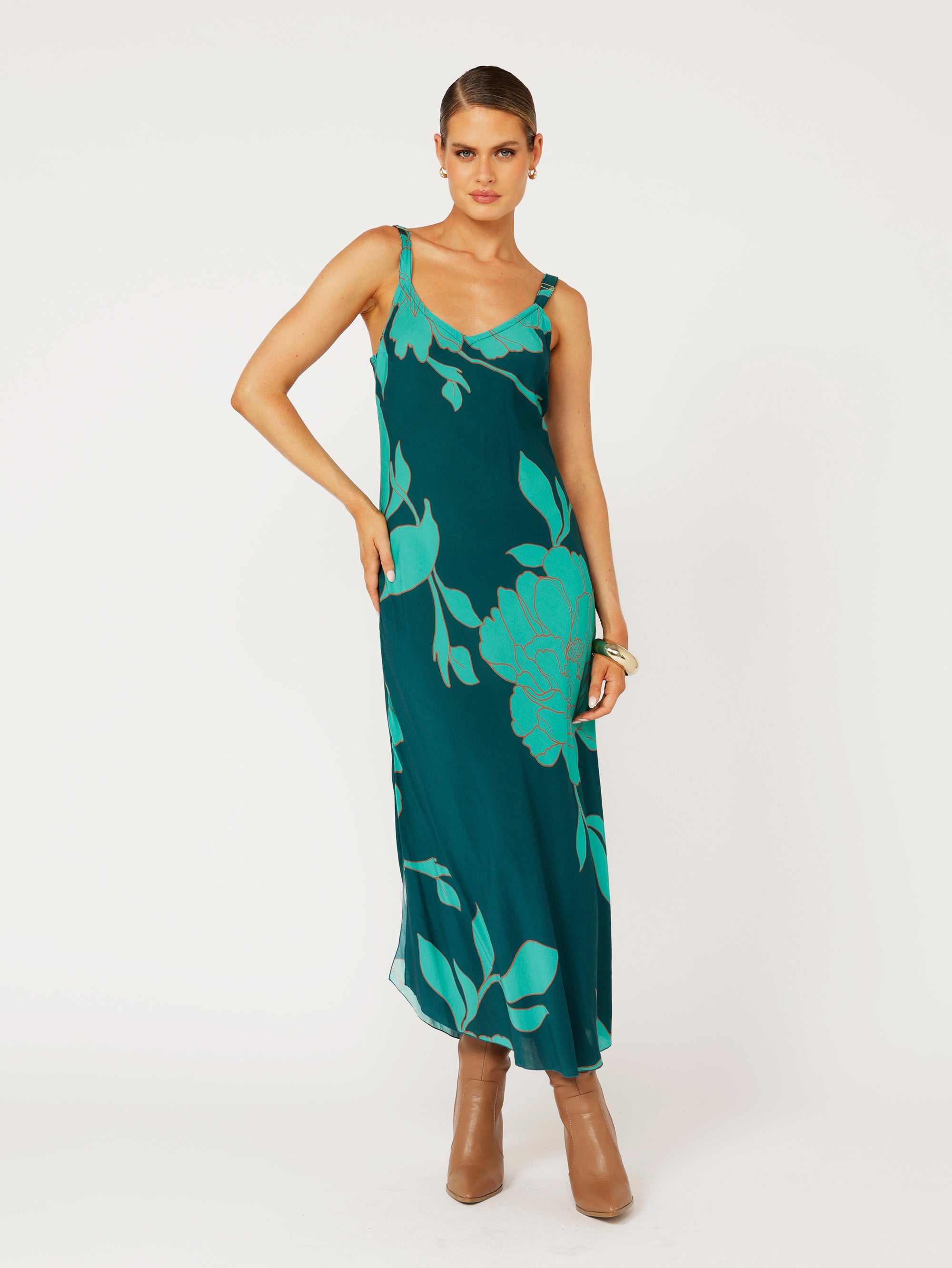 Slip Dress | Bias Cut | Jade Botanica - Saffron Road