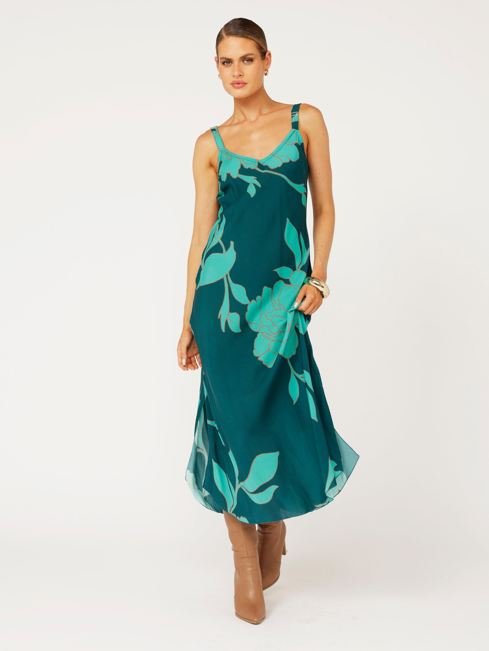 Slip Dress | Bias Cut | Jade Botanica - Saffron Road