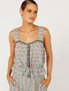 Emma Drawstring Tank | Sage Peony
