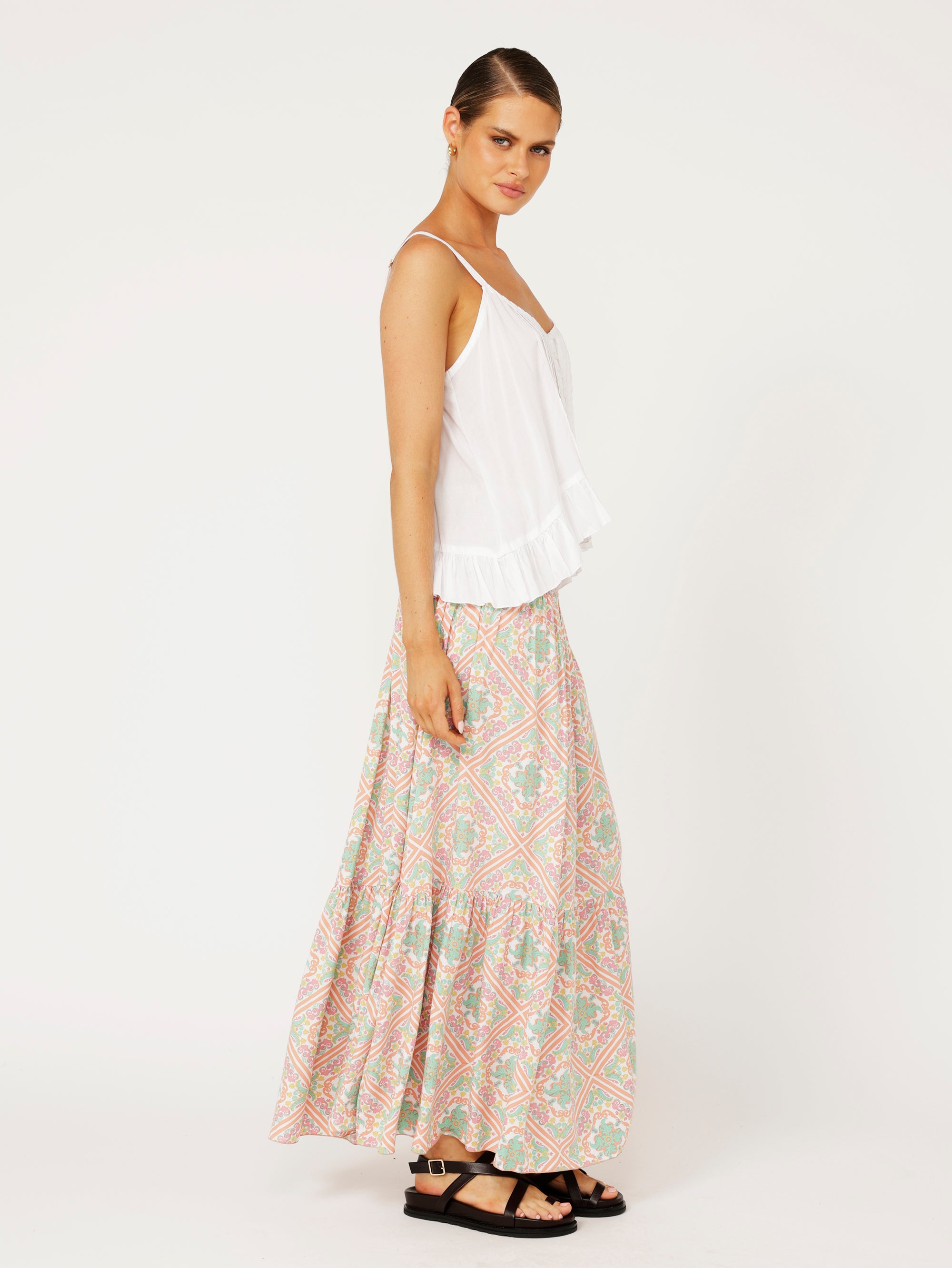 2 in 1 Skirt | Peach Tile - Saffron Road