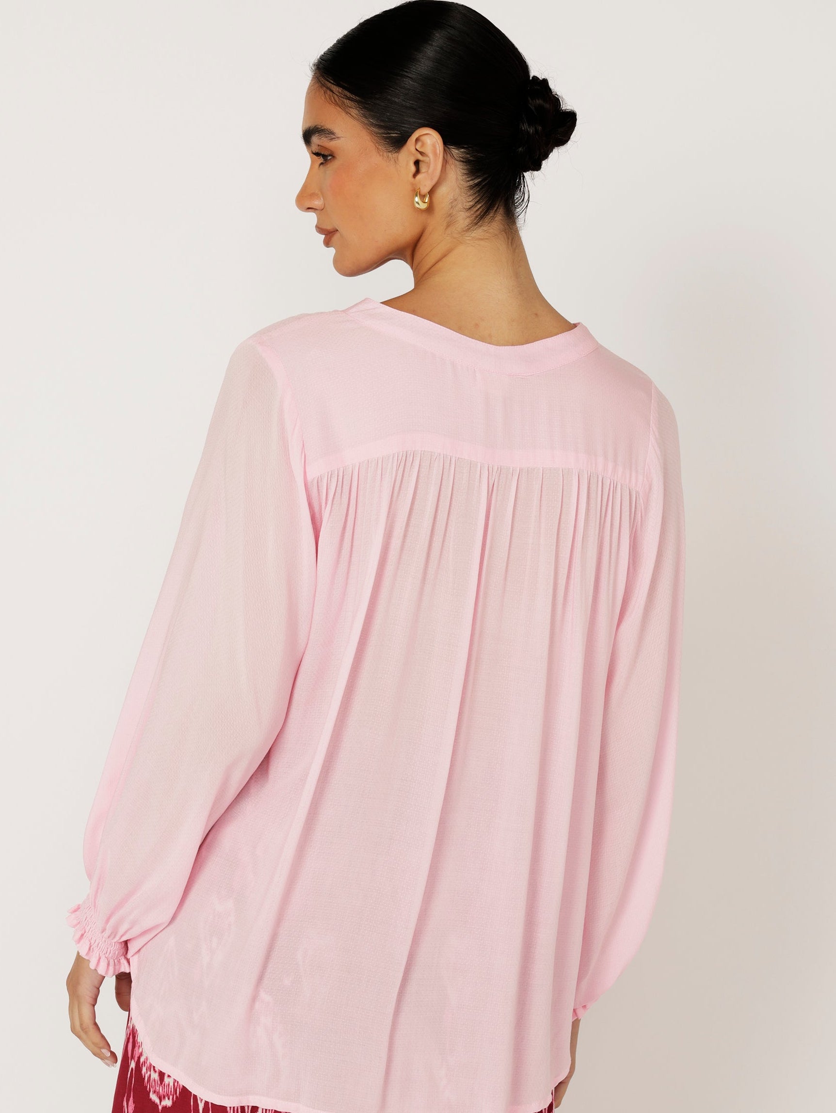 Amber Blouse | Ice Pink - Saffron Road