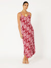 Slip Dress | Bias Cut | Magenta Ikat