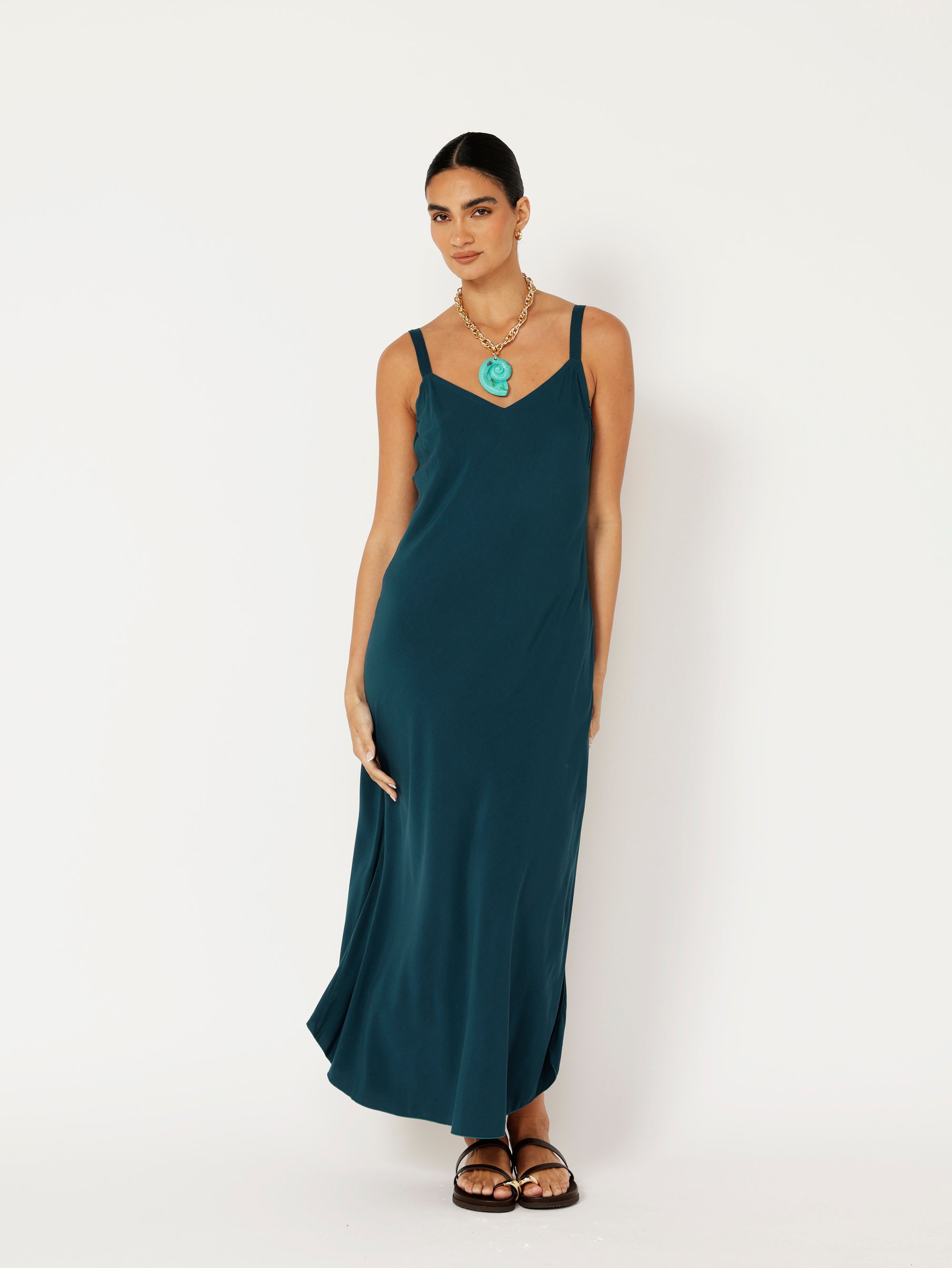 Slip Dress Maxi &amp; Super Maxi | Bias Cut | Teal - Saffron Road