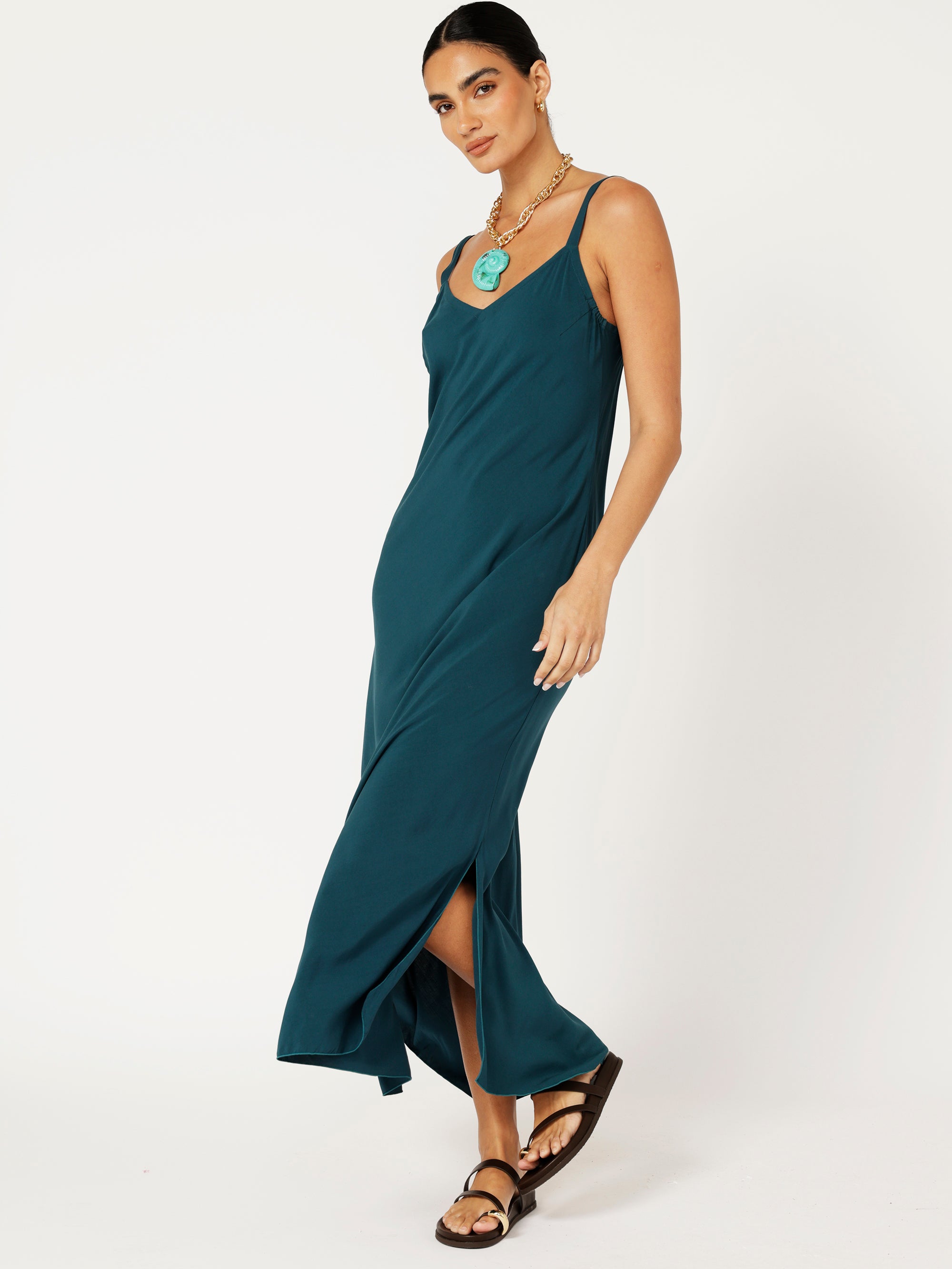 Slip Dress Maxi &amp; Super Maxi | Bias Cut | Teal - Saffron Road