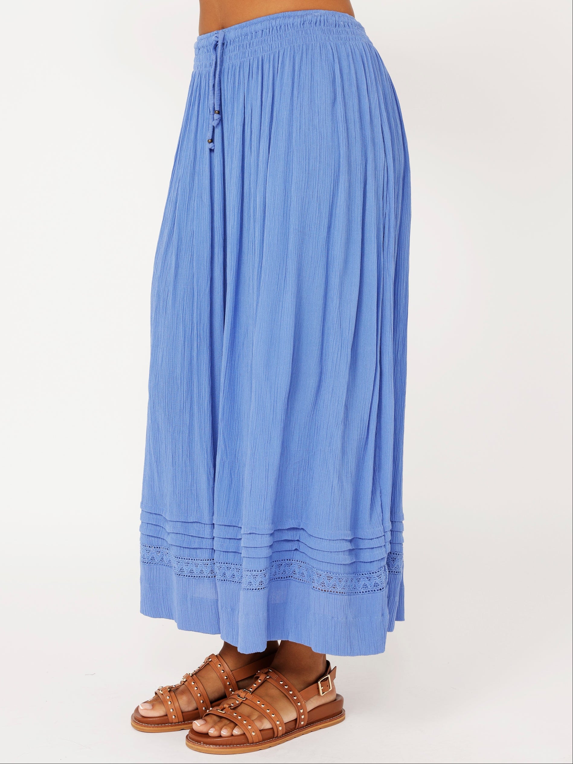 Elouise Skirt | Cornflower Crinkle