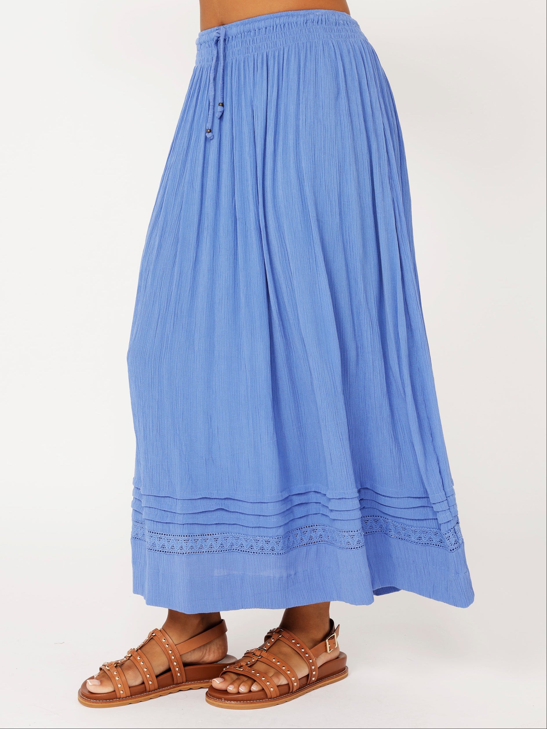 Elouise Skirt | Cornflower Crinkle