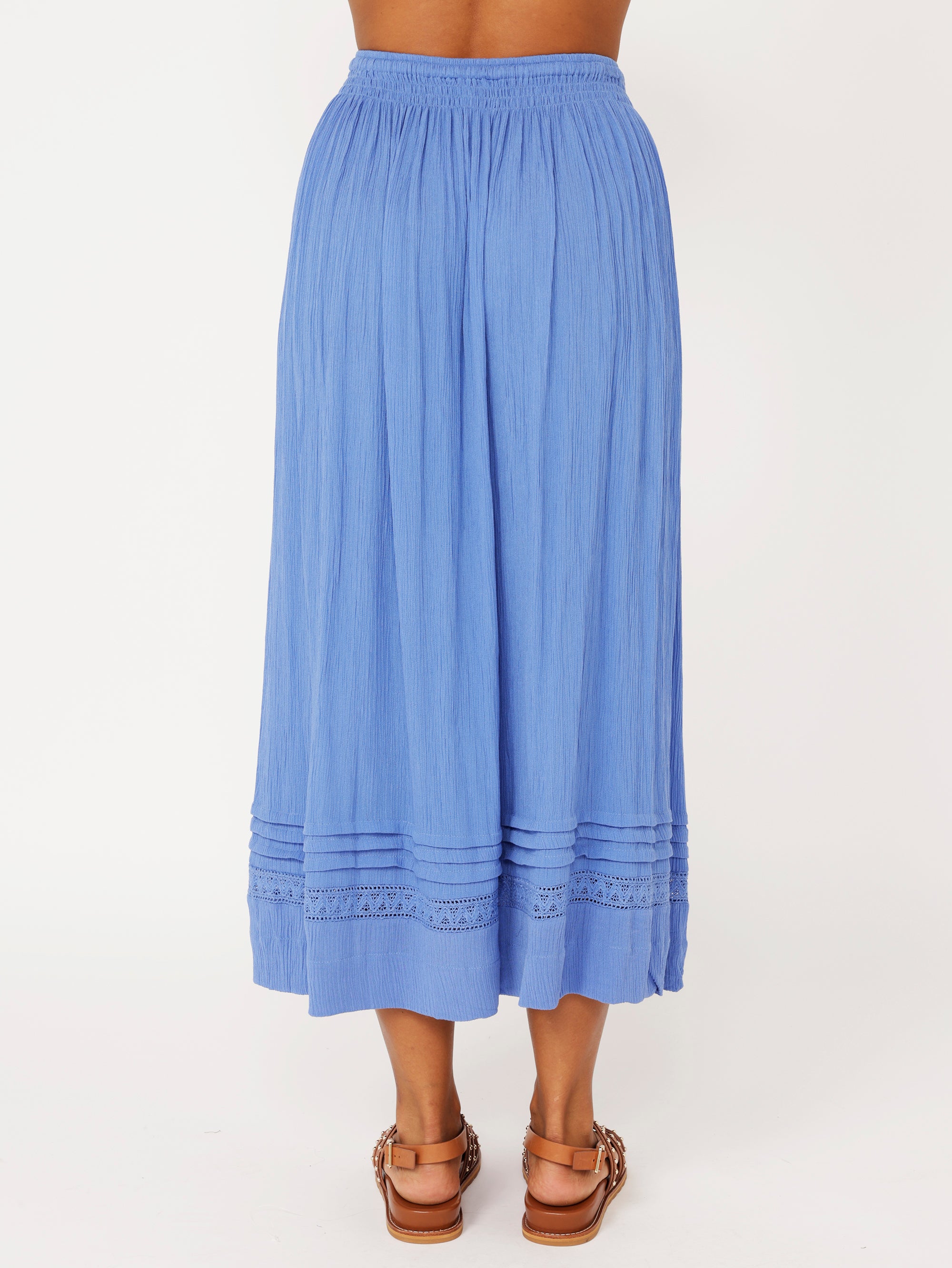 Elouise Skirt | Cornflower Crinkle