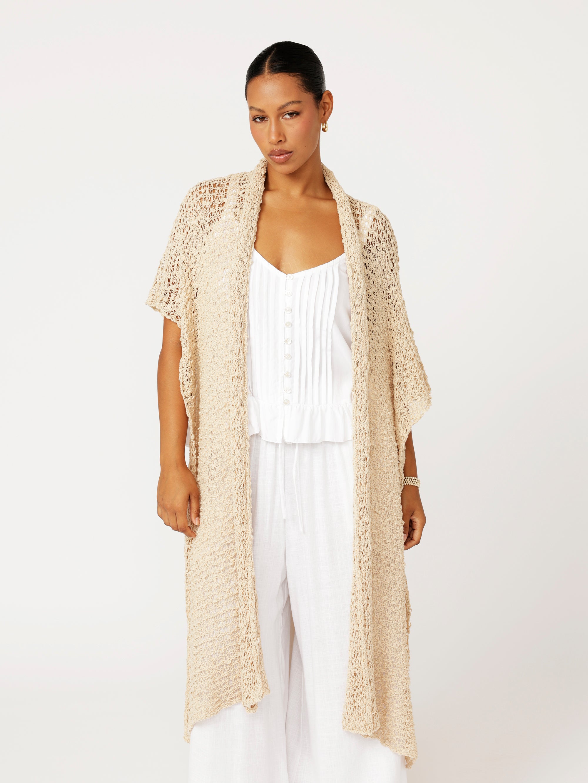 Knit Kaftan | Natural