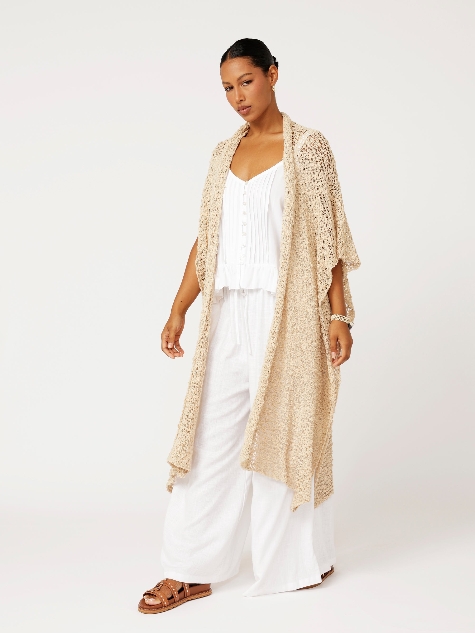 Knit Kaftan | Natural