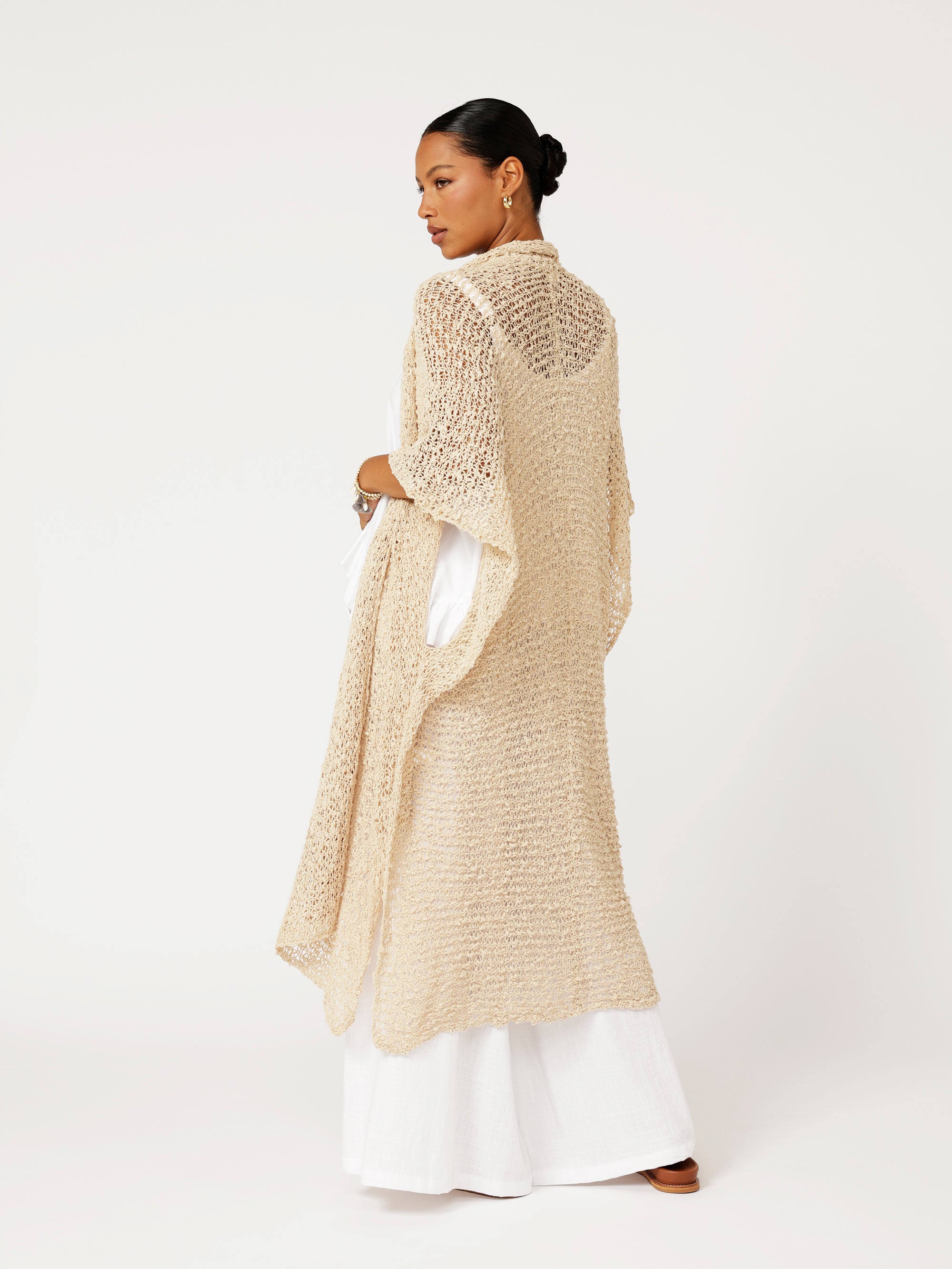 Knit Kaftan | Natural