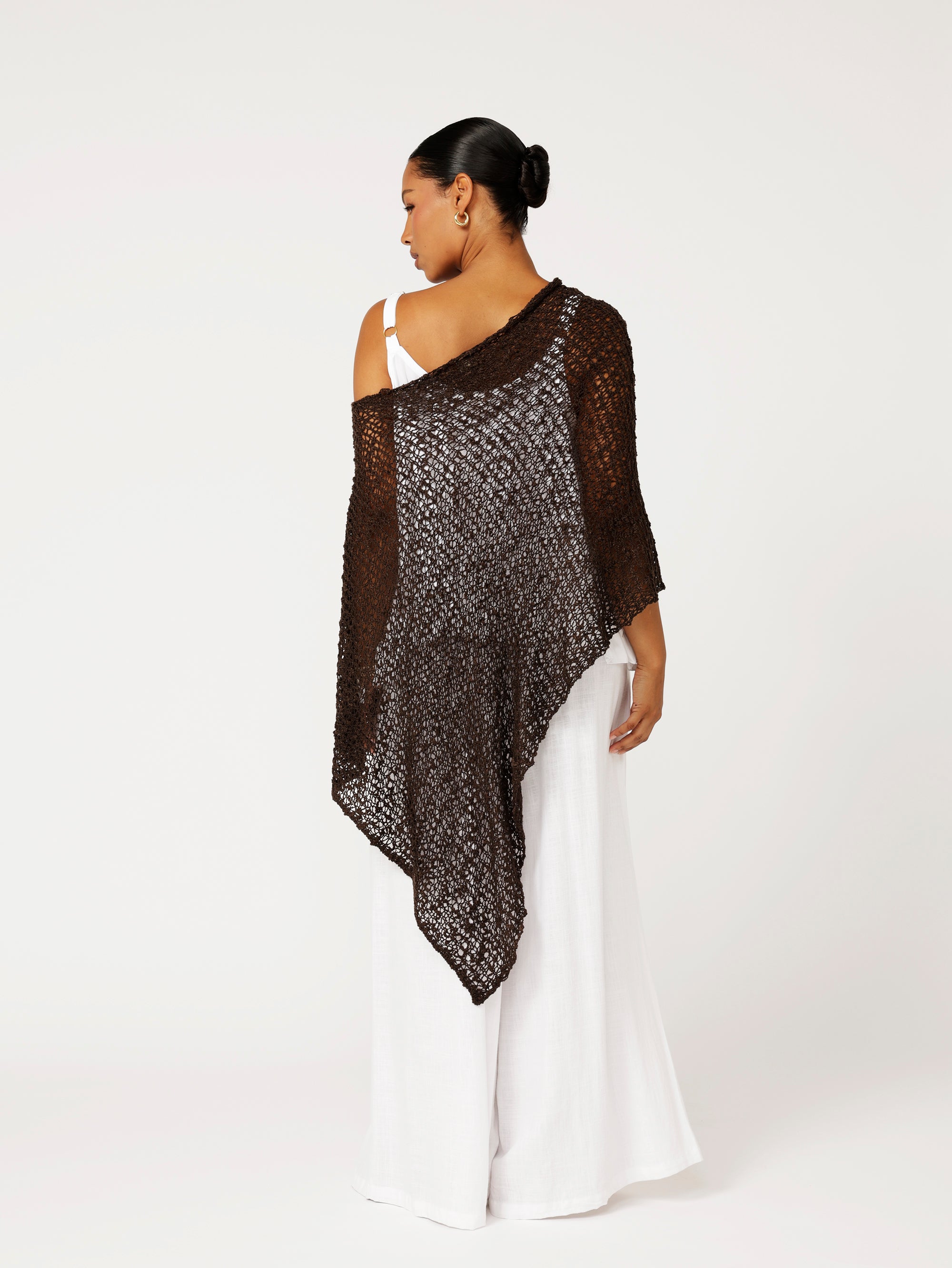 Poncho Knit | Chocolate