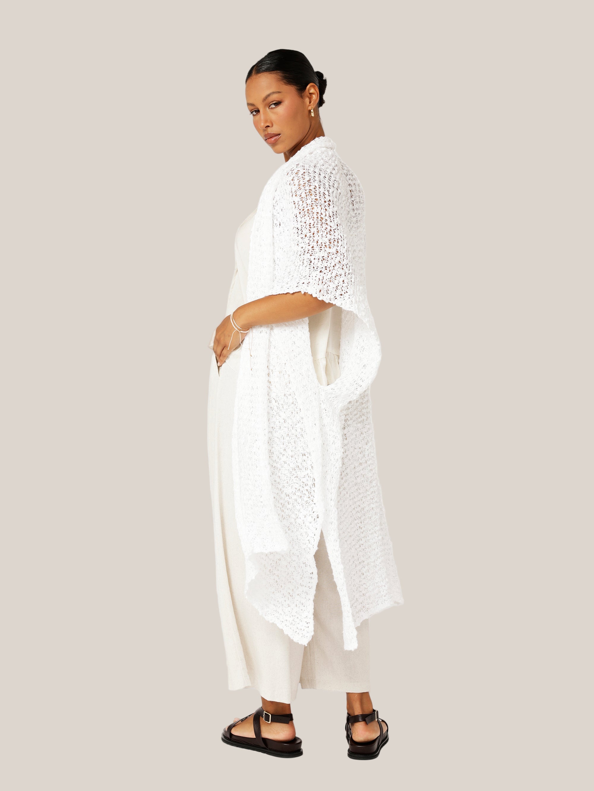 Knit Kaftan | White