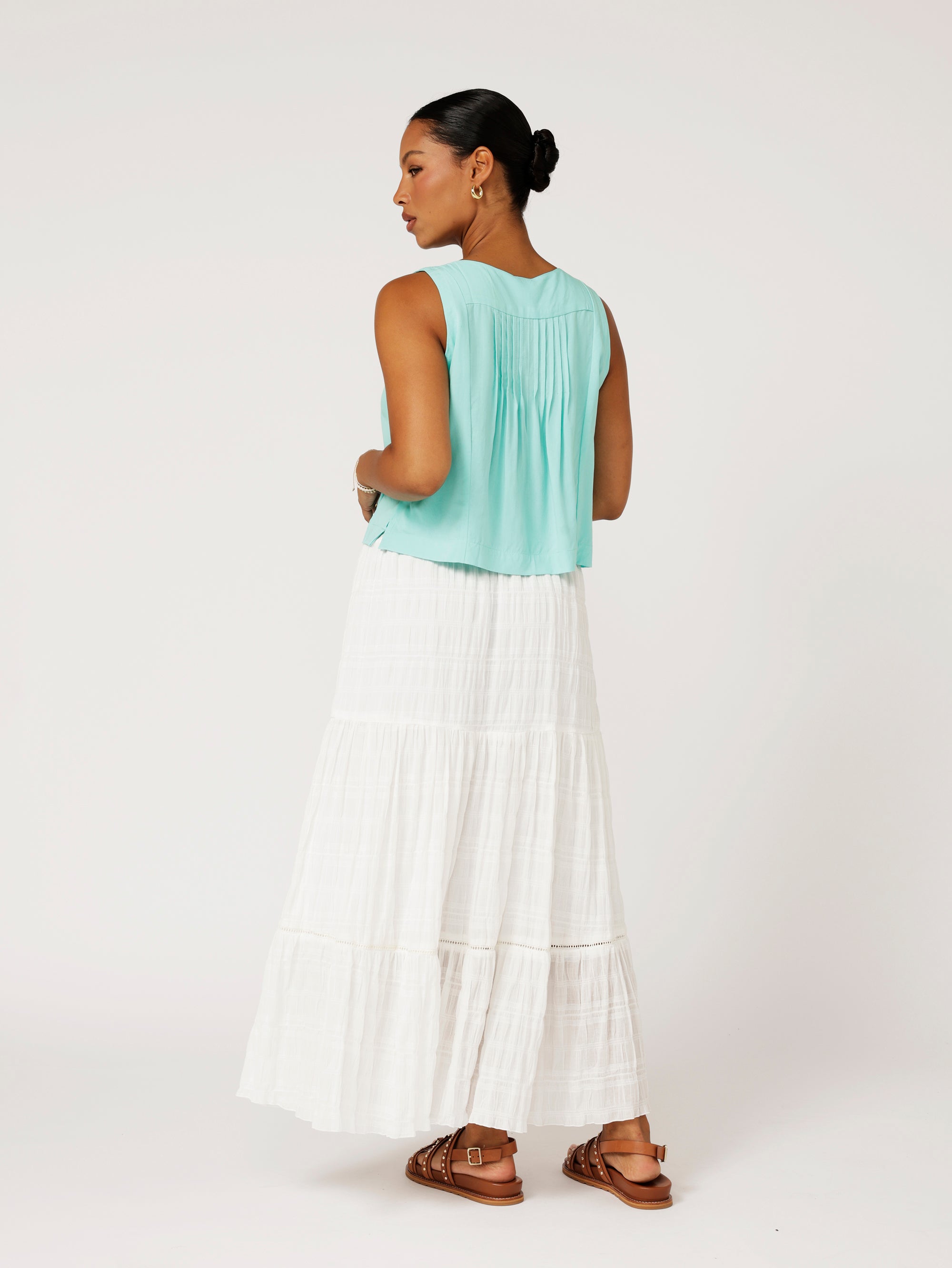 Lotus Tank | Mint - Saffron Road