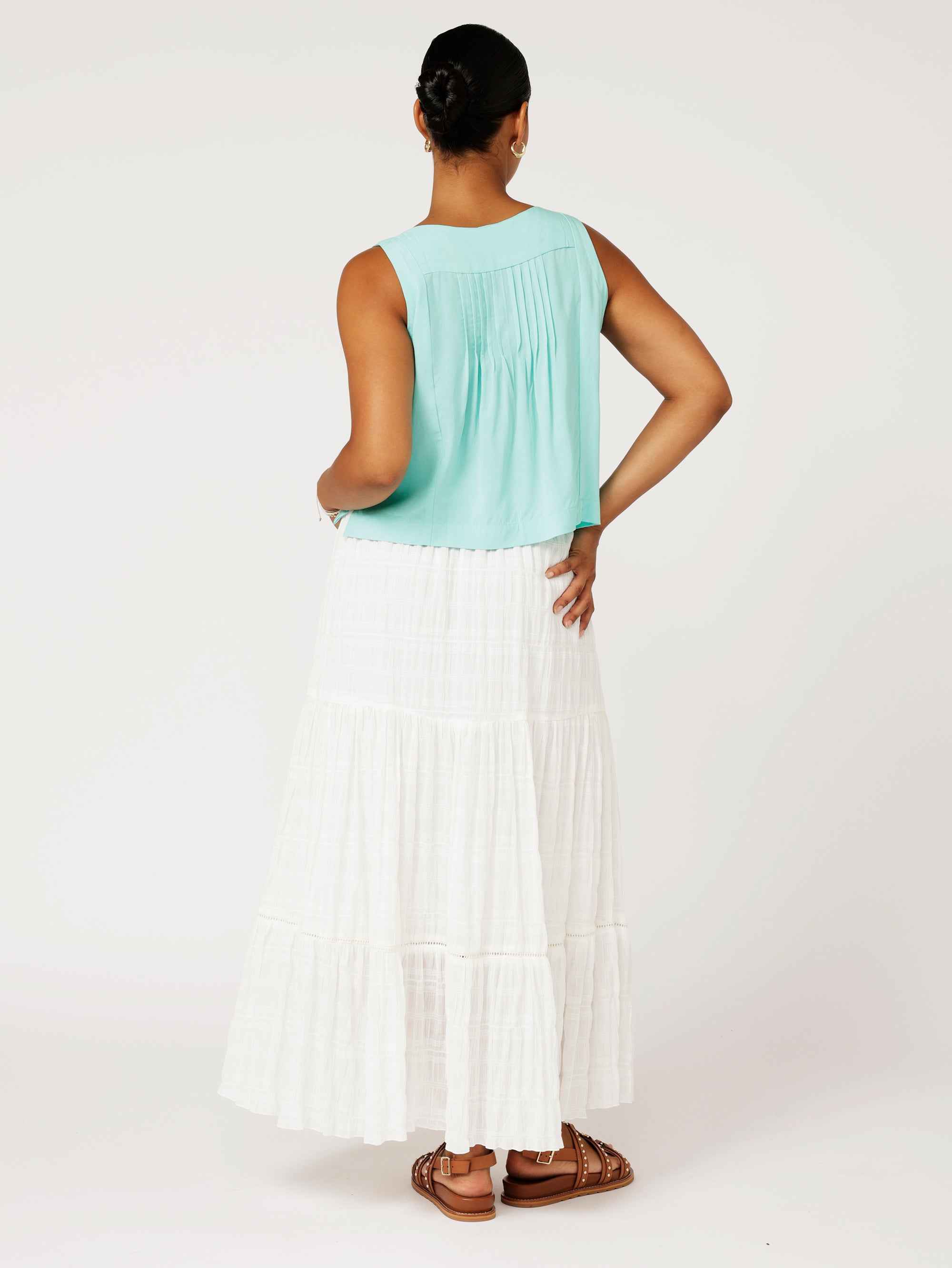 Lotus Tank | Mint - Saffron Road