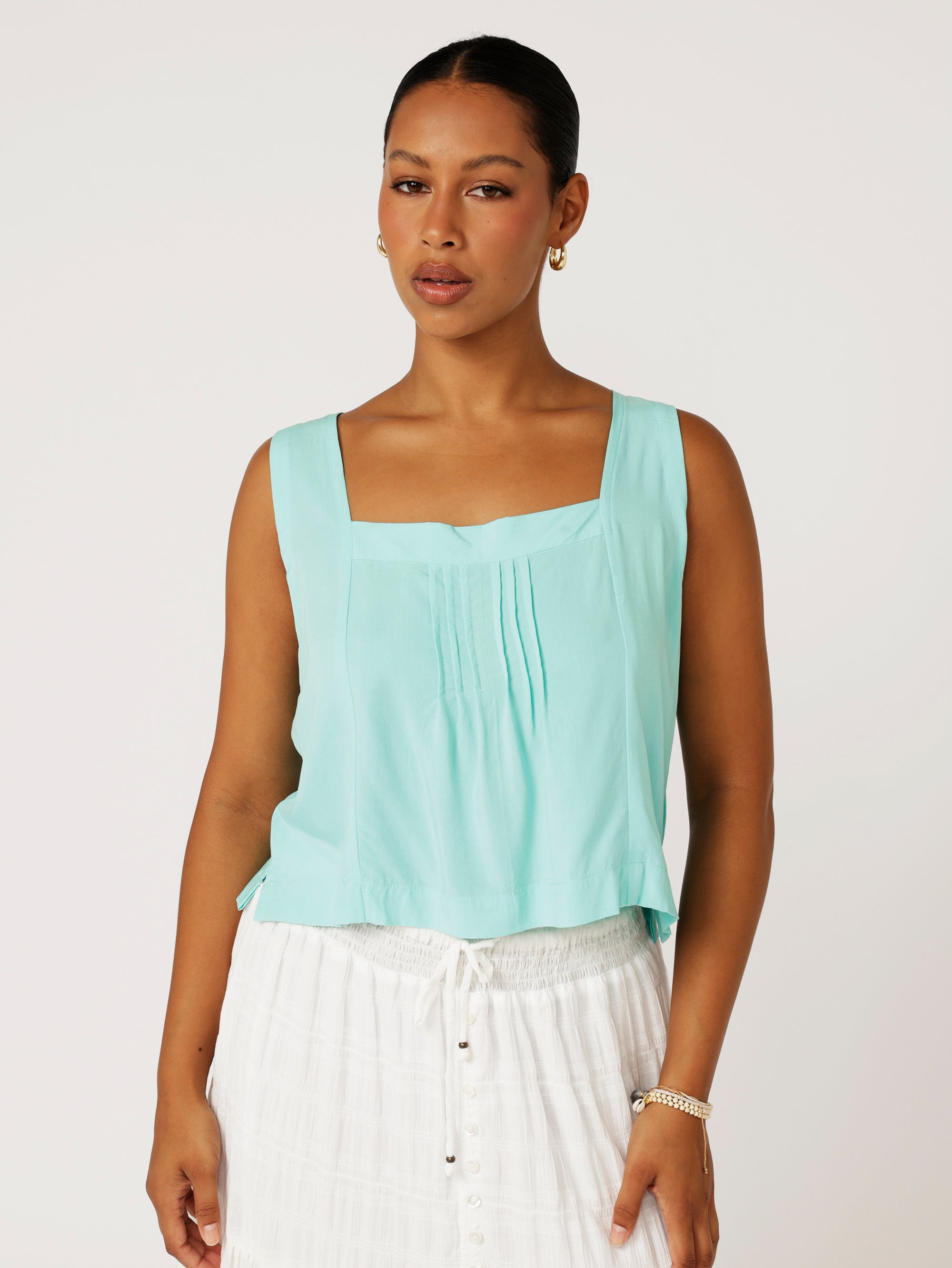 Lotus Tank | Mint - Saffron Road