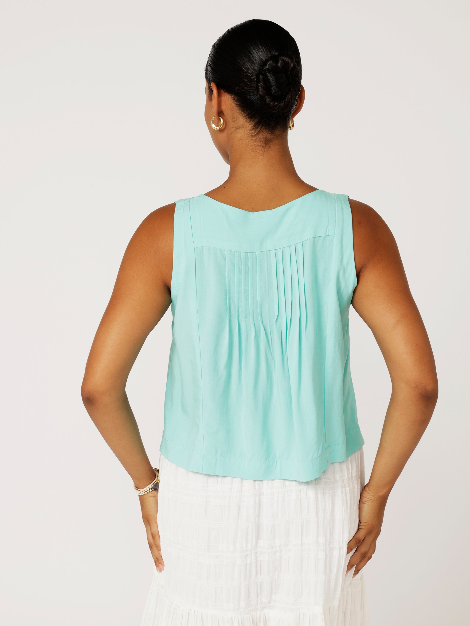 Lotus Tank | Mint - Saffron Road