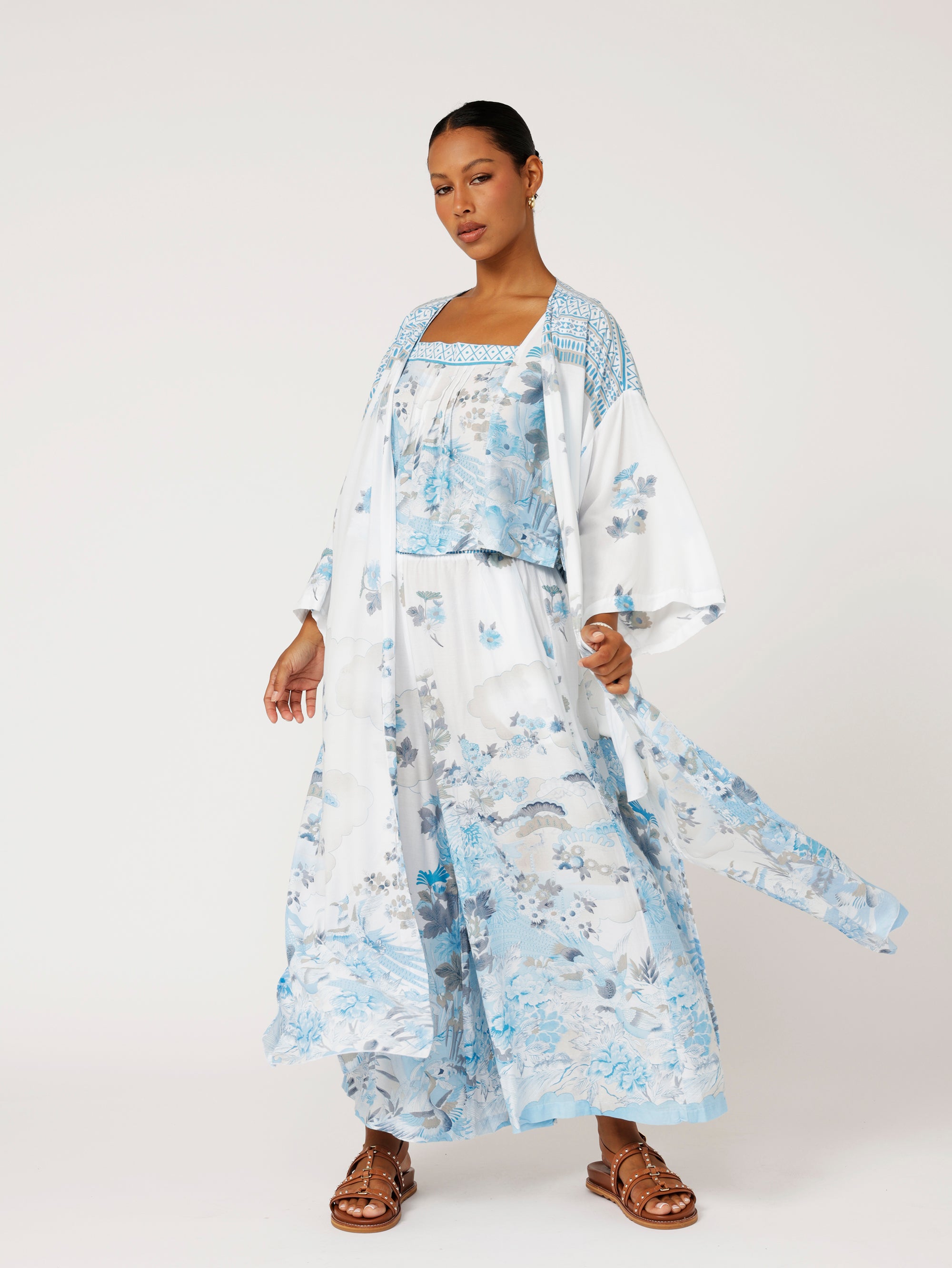 Kimono | Tokyo Sky - Saffron Road