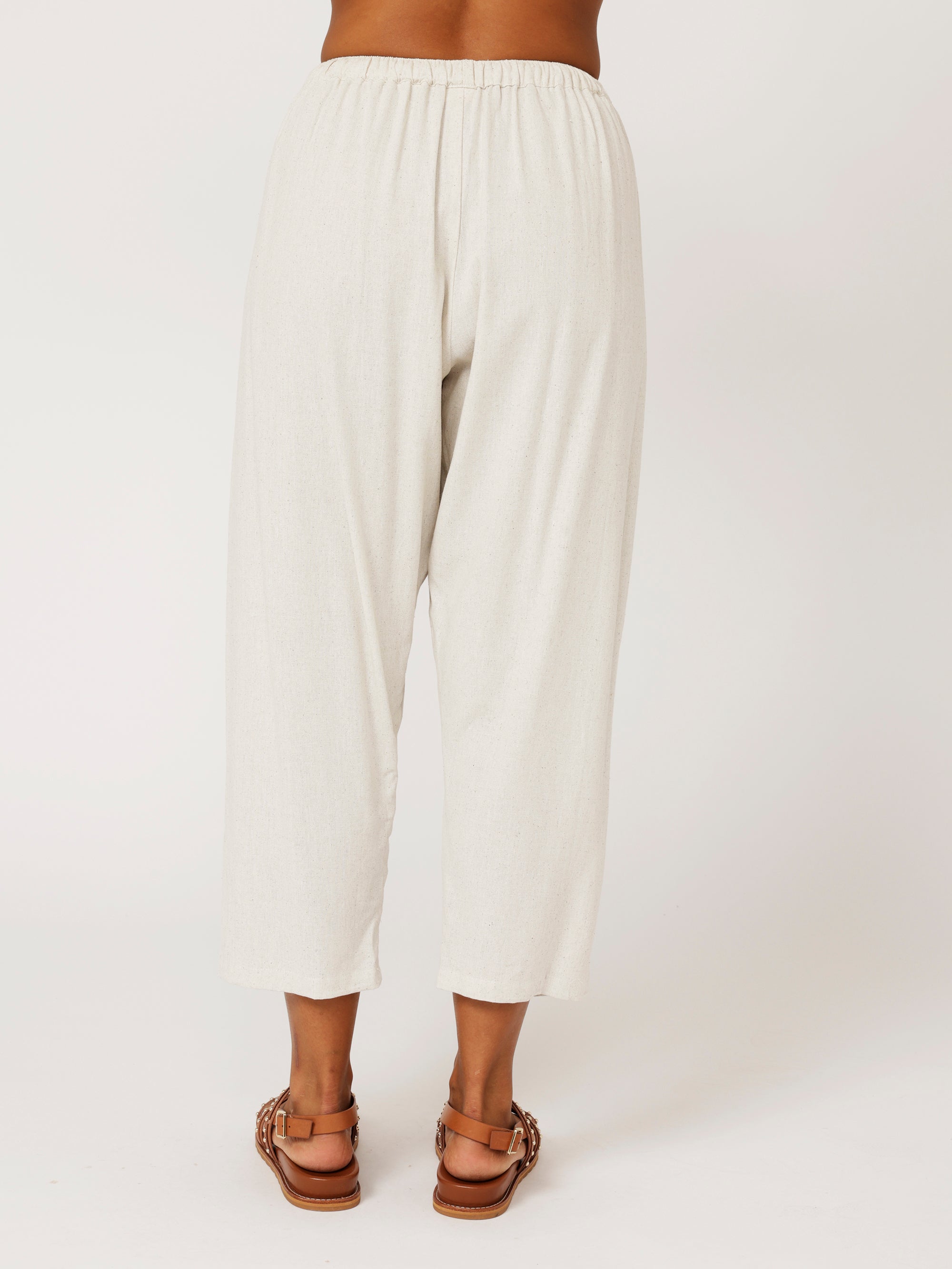 Slouch Pant | Natural | Linen Viscose