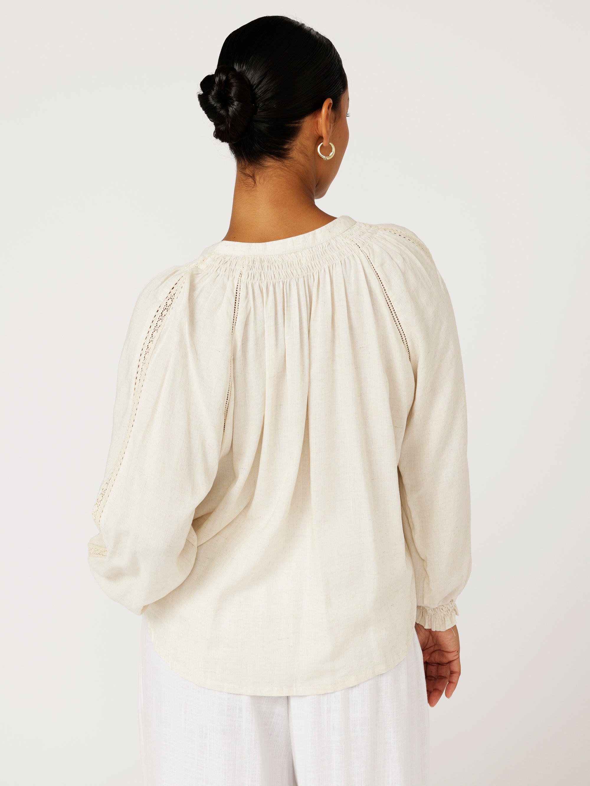 Phoebe Blouse | Natural - Saffron Road