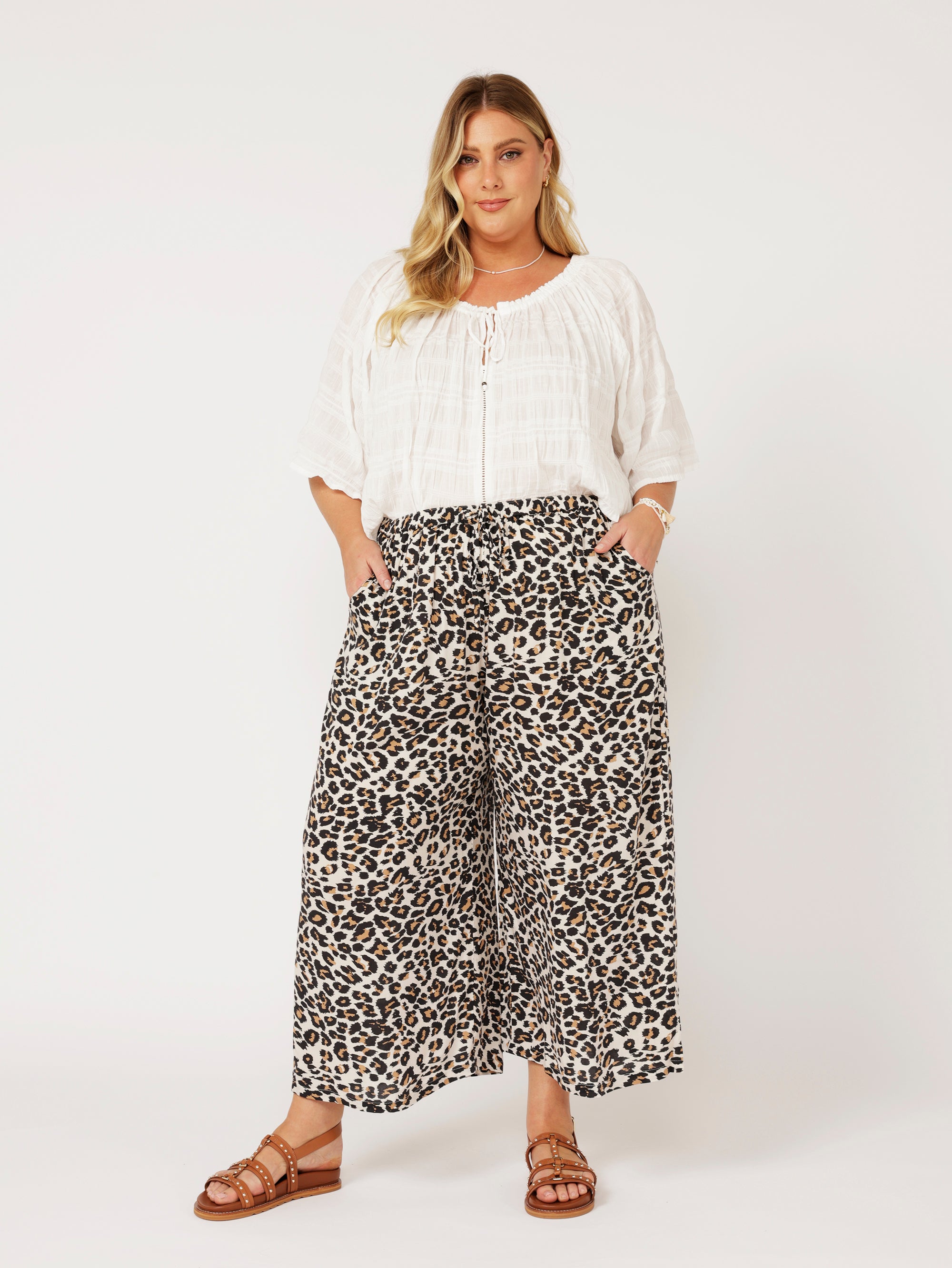 Island Pant | Leopard - Saffron Road
