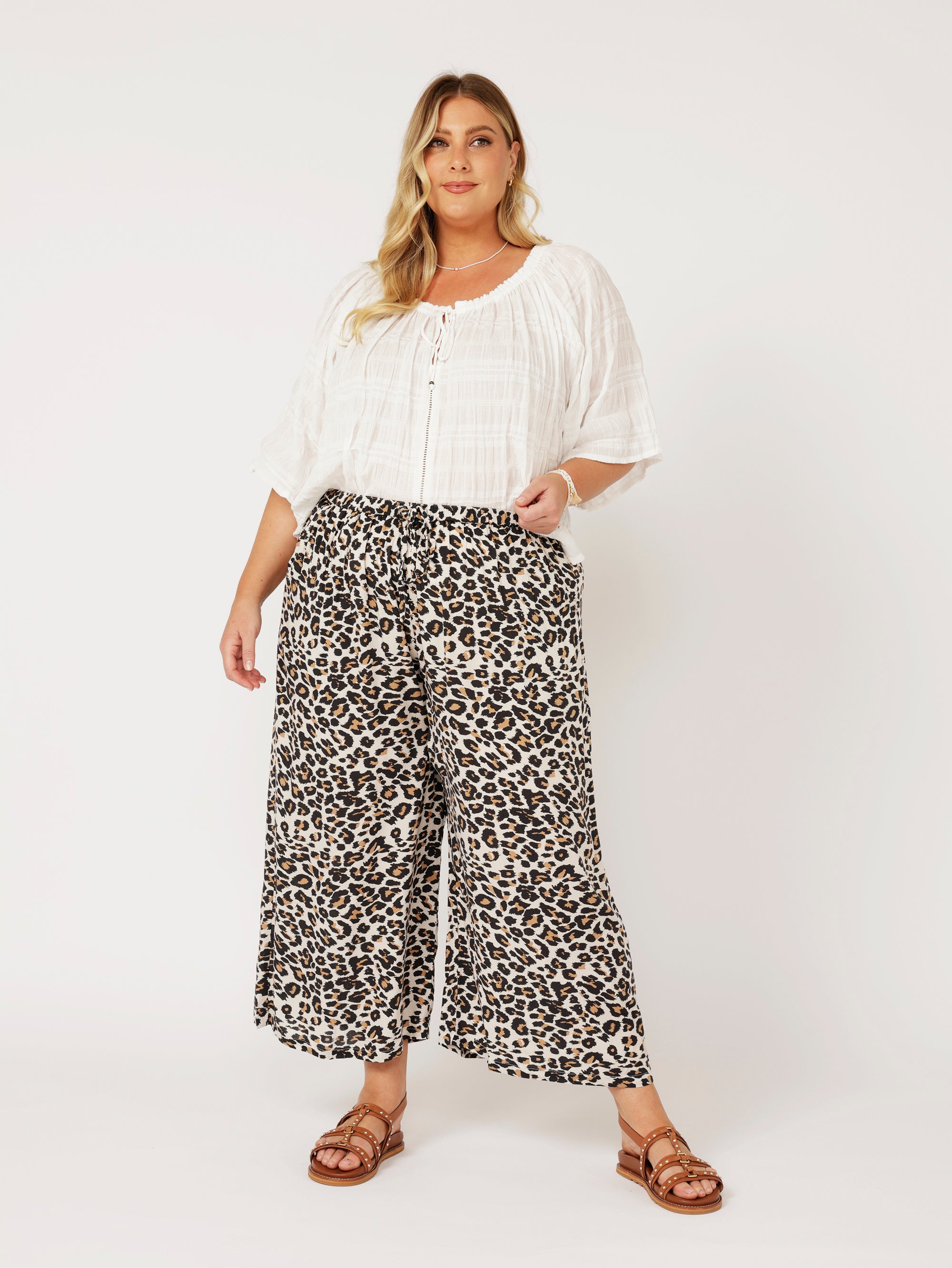 Island Pant | Leopard - Saffron Road