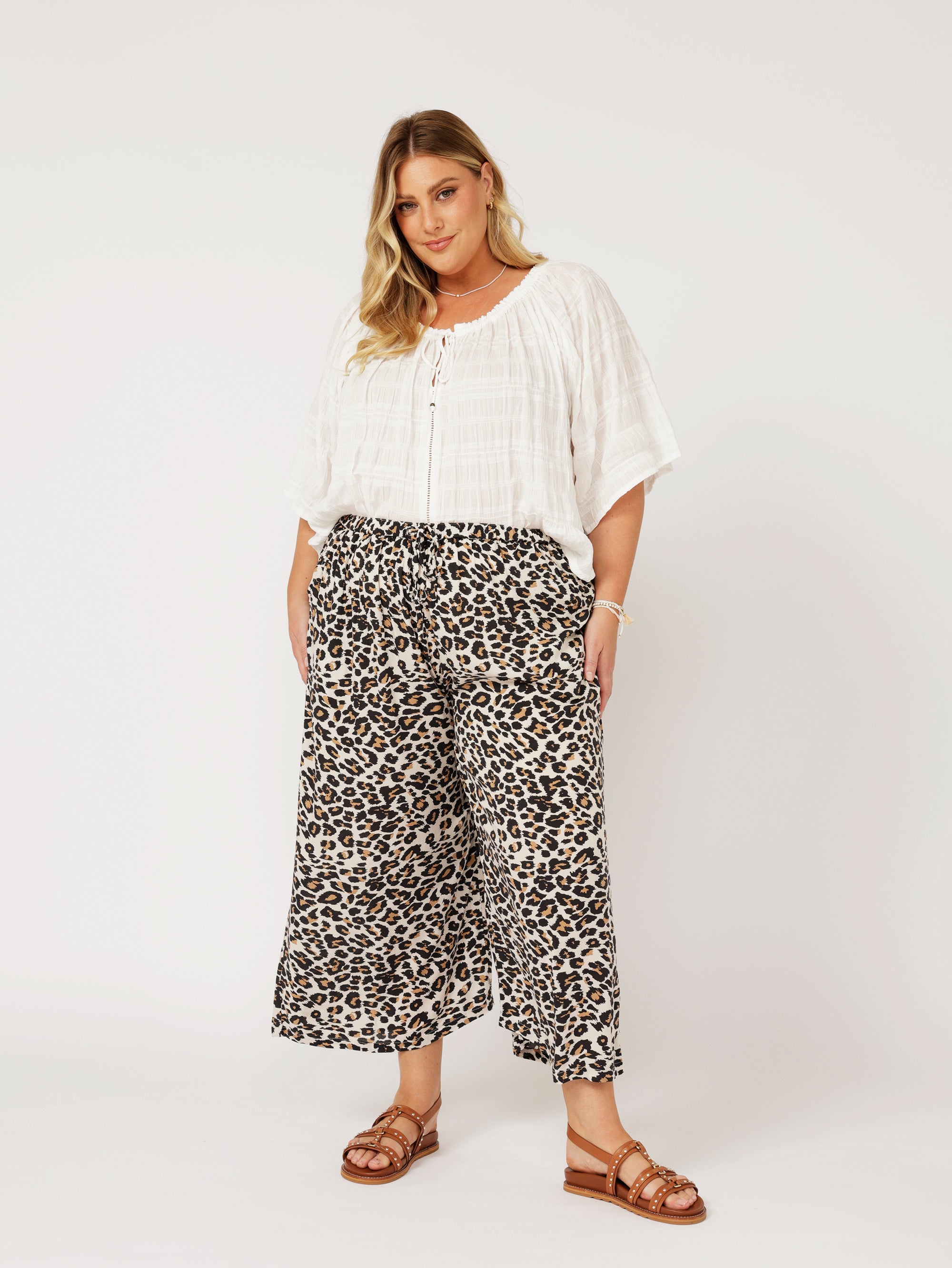 Island Pant | Leopard - Saffron Road