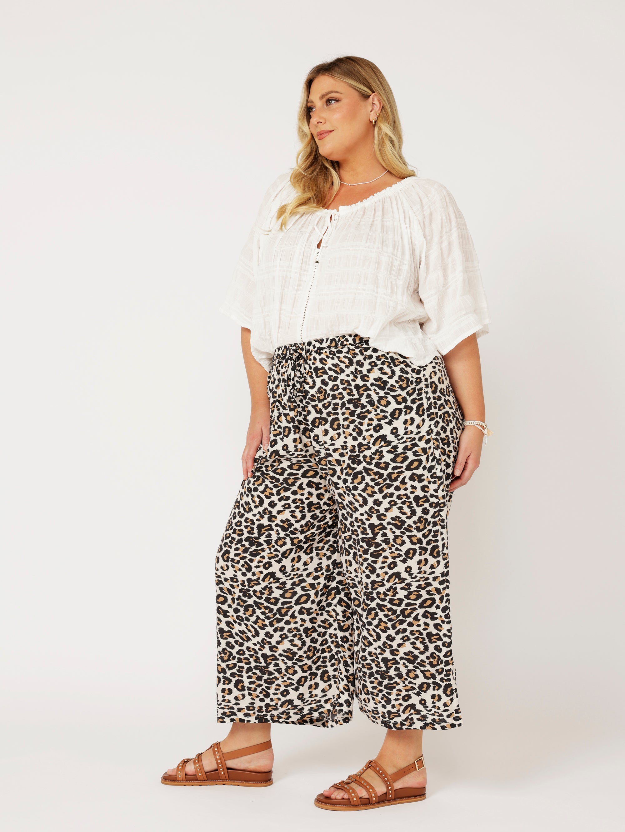 Island Pant | Leopard - Saffron Road