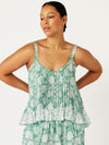Lily Rose Singlet | CROPPED | Sage Indian Flower