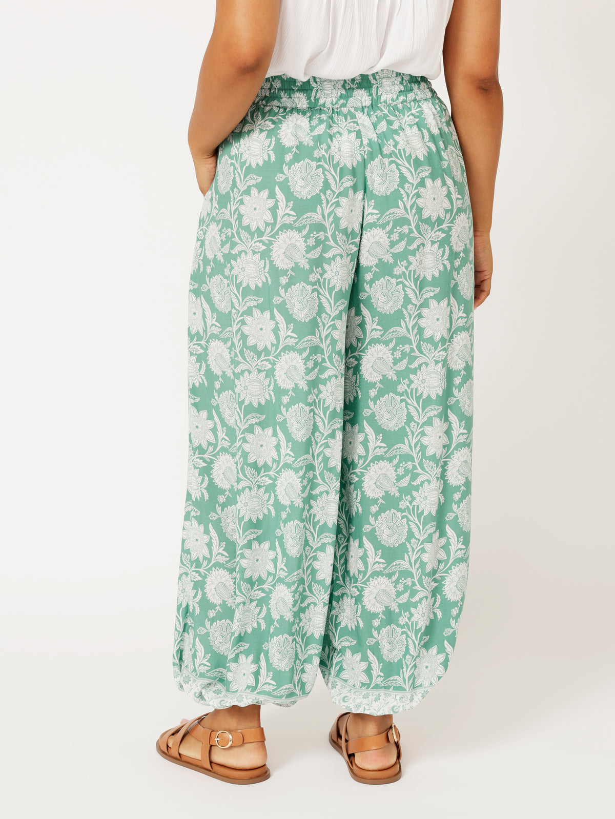 Balloon Pant | Sage Indian Flower - Saffron Road