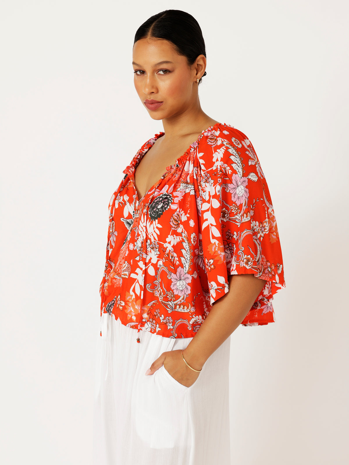 Festival Dreaming Top | Chilli Orchid - Saffron Road