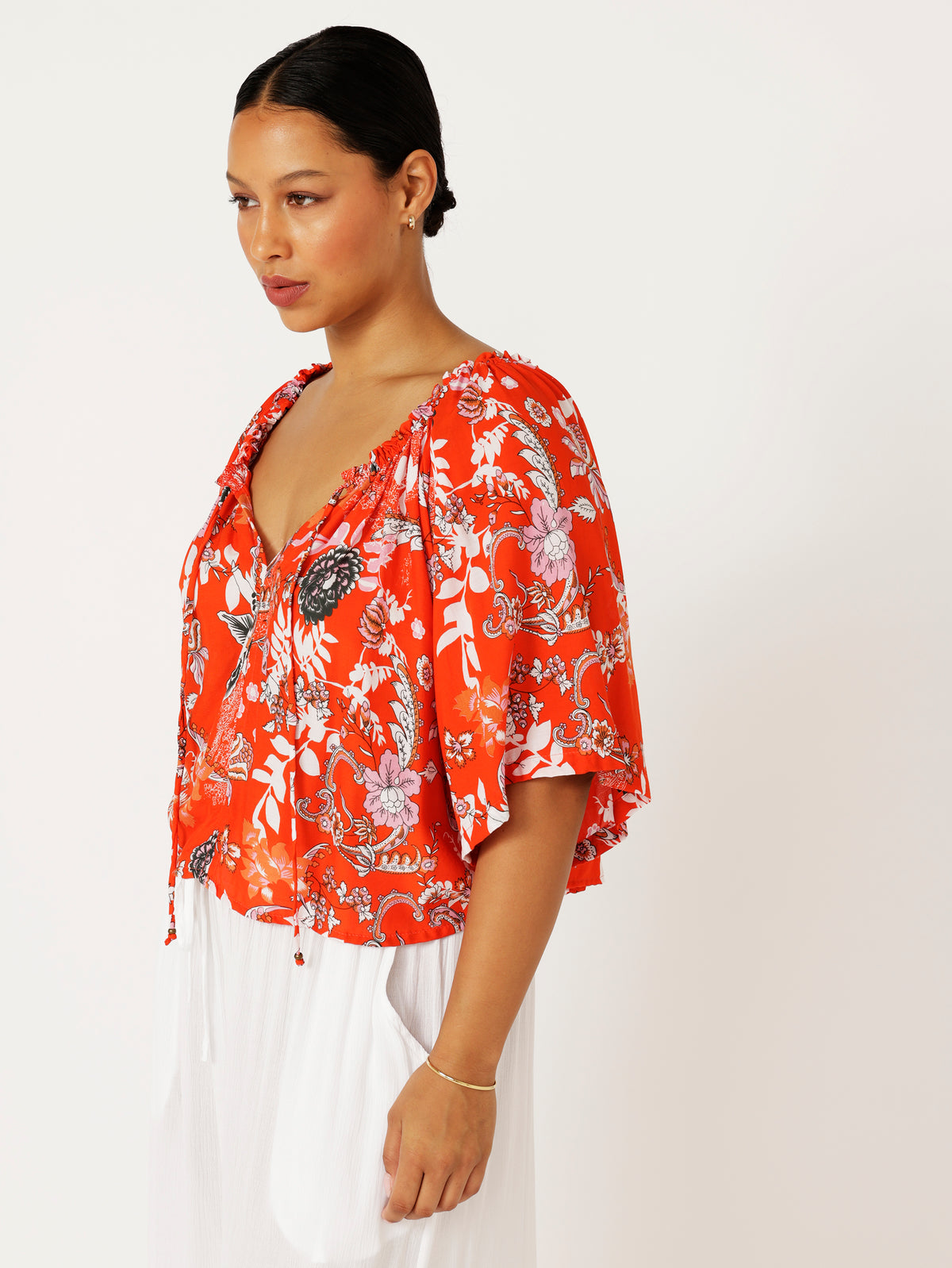 Festival Dreaming Top | Chilli Orchid - Saffron Road