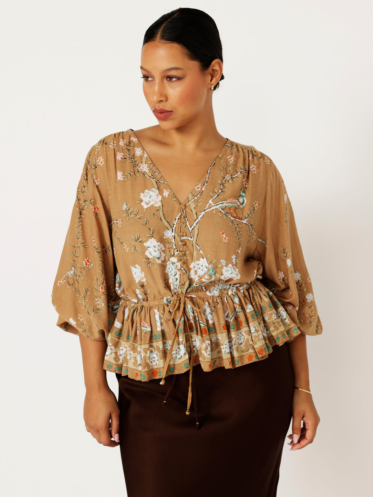 Margot Blouse| Golden Lovebird - Saffron Road