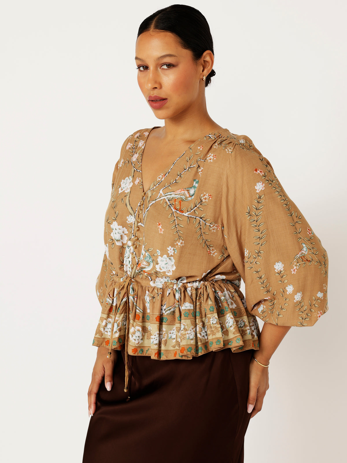 Margot Blouse| Golden Lovebird - Saffron Road