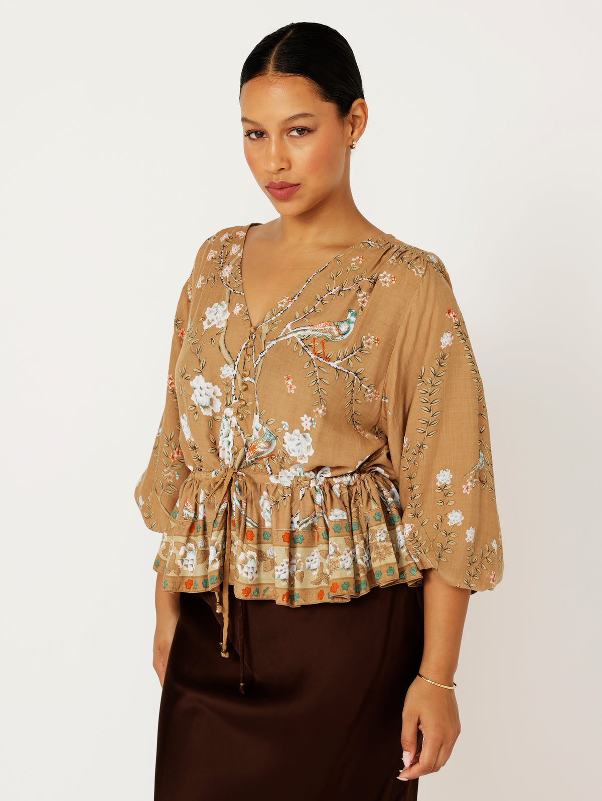 Margot Blouse| Golden Lovebird - Saffron Road
