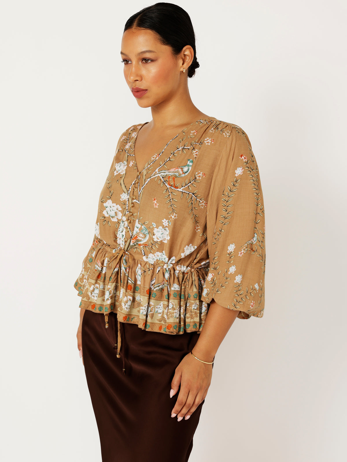 Margot Blouse| Golden Lovebird - Saffron Road