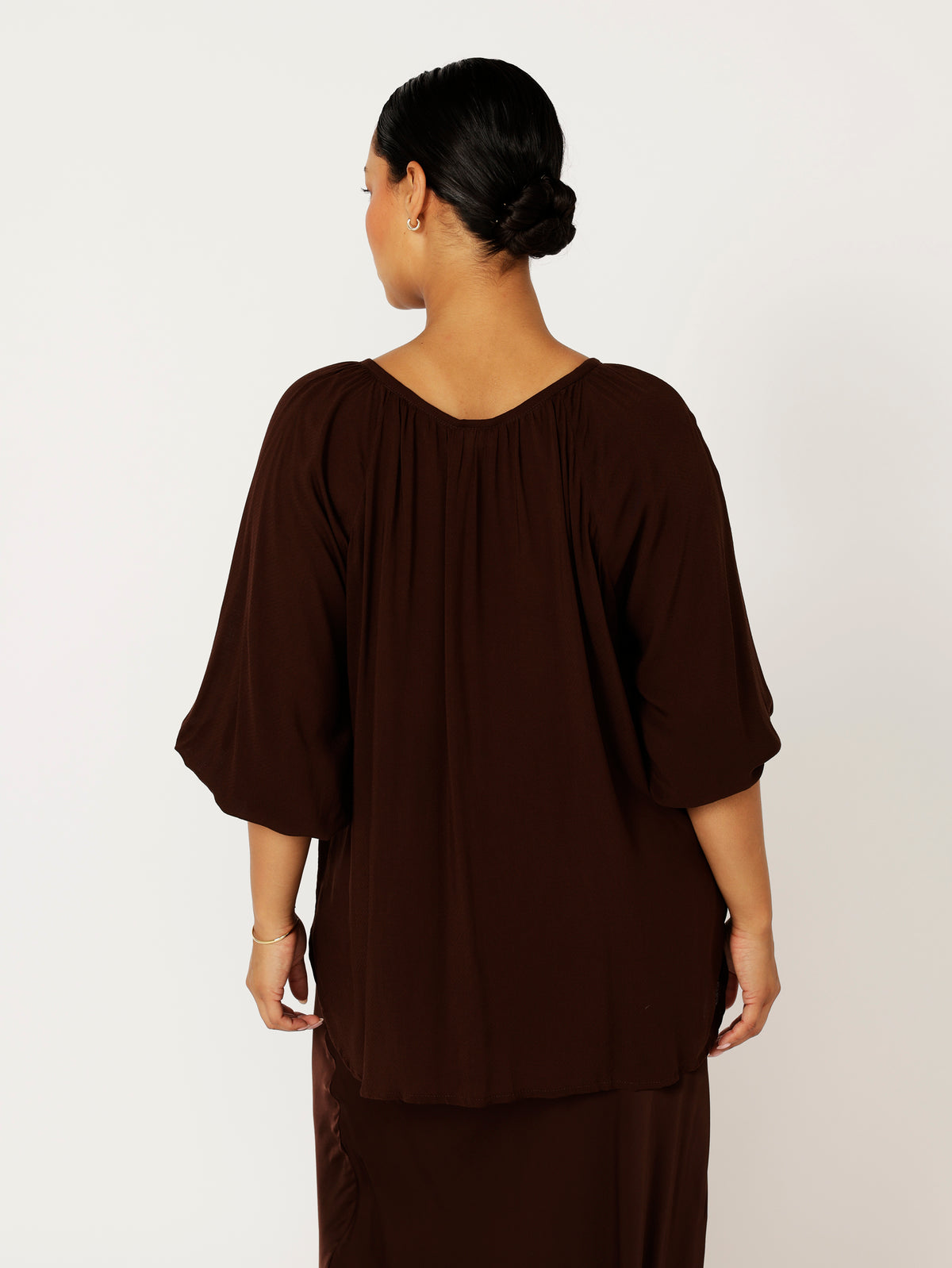 Florence Blouse | Chocolate - Saffron Road