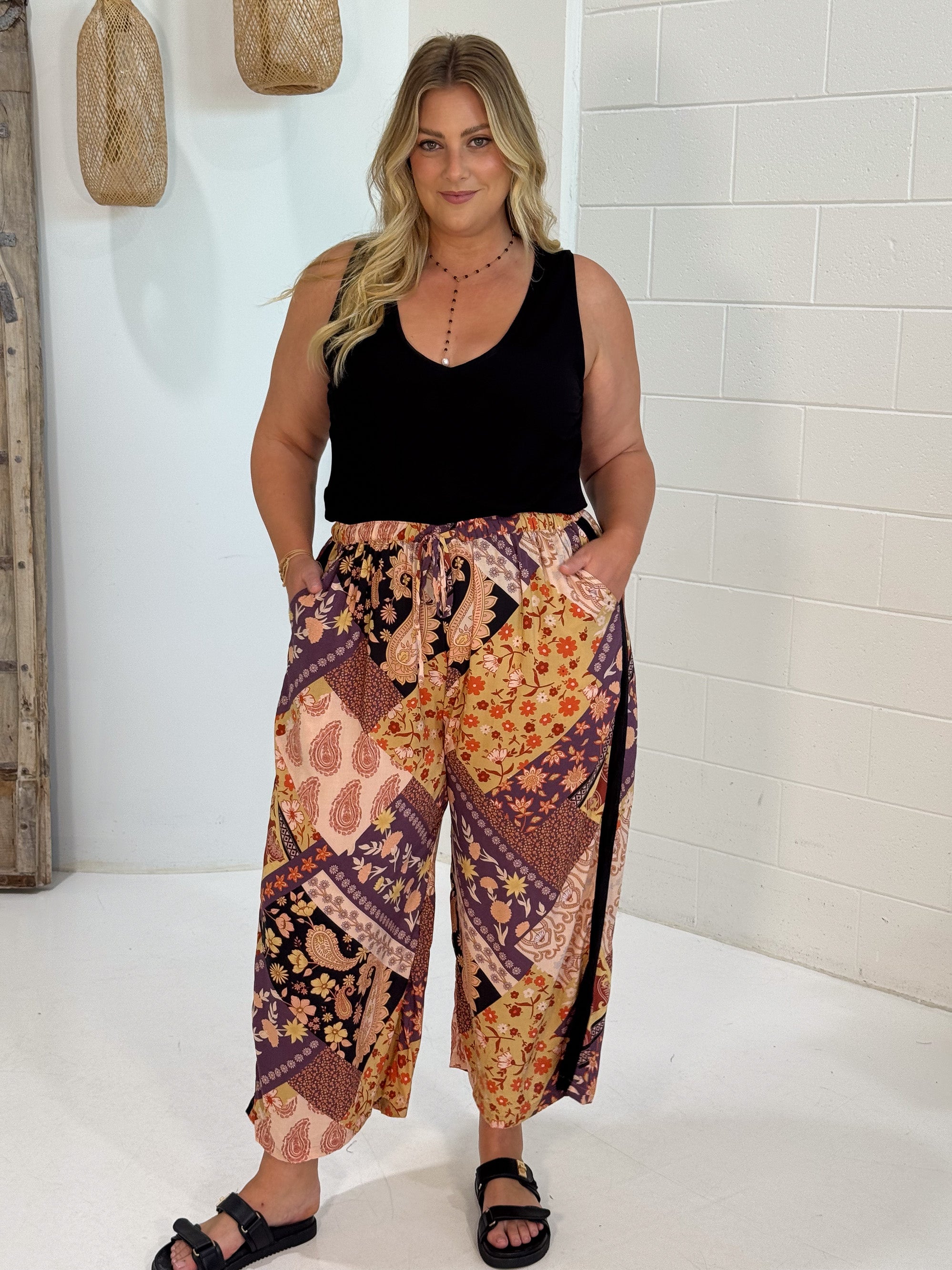 Island Pant | Rustic Berry - Saffron Road