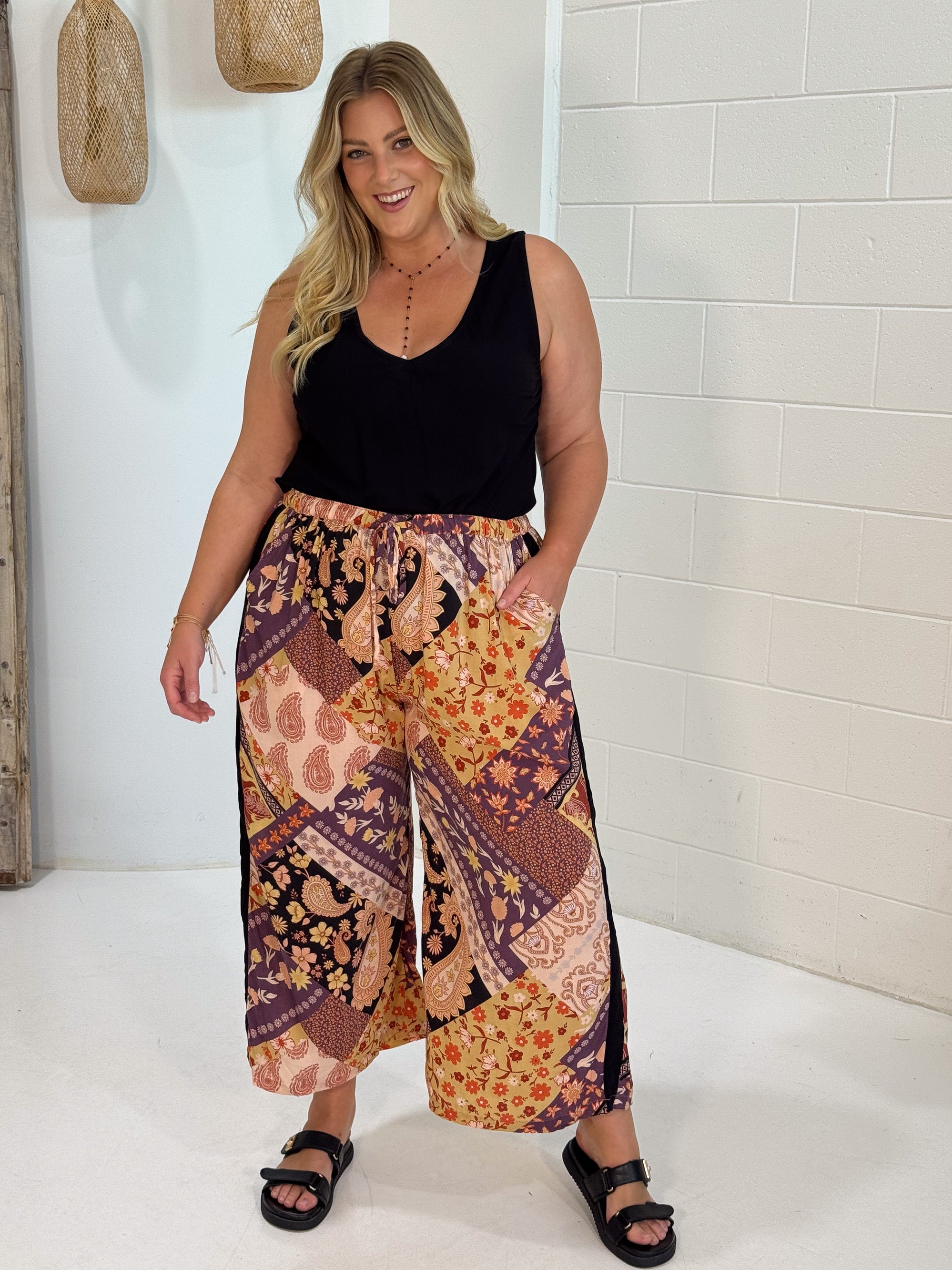Island Pant | Rustic Berry - Saffron Road