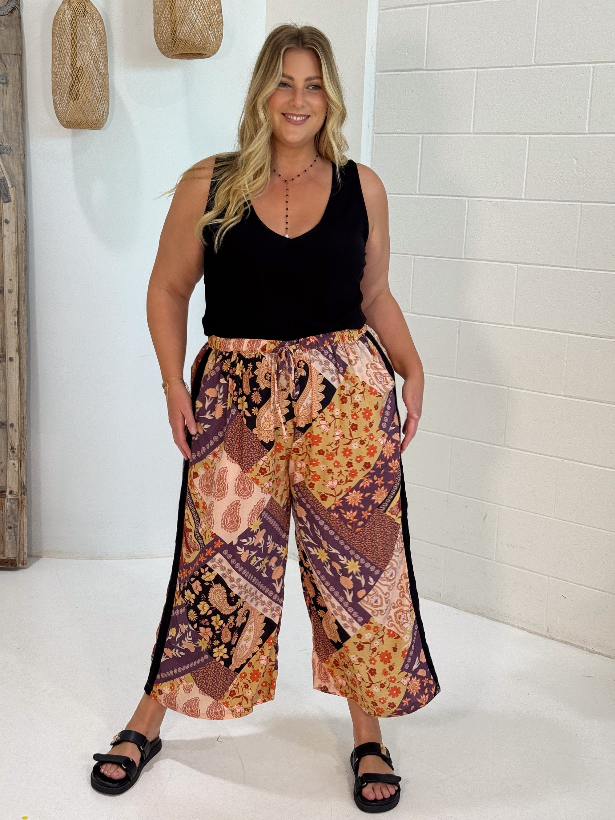 Island Pant | Rustic Berry - Saffron Road