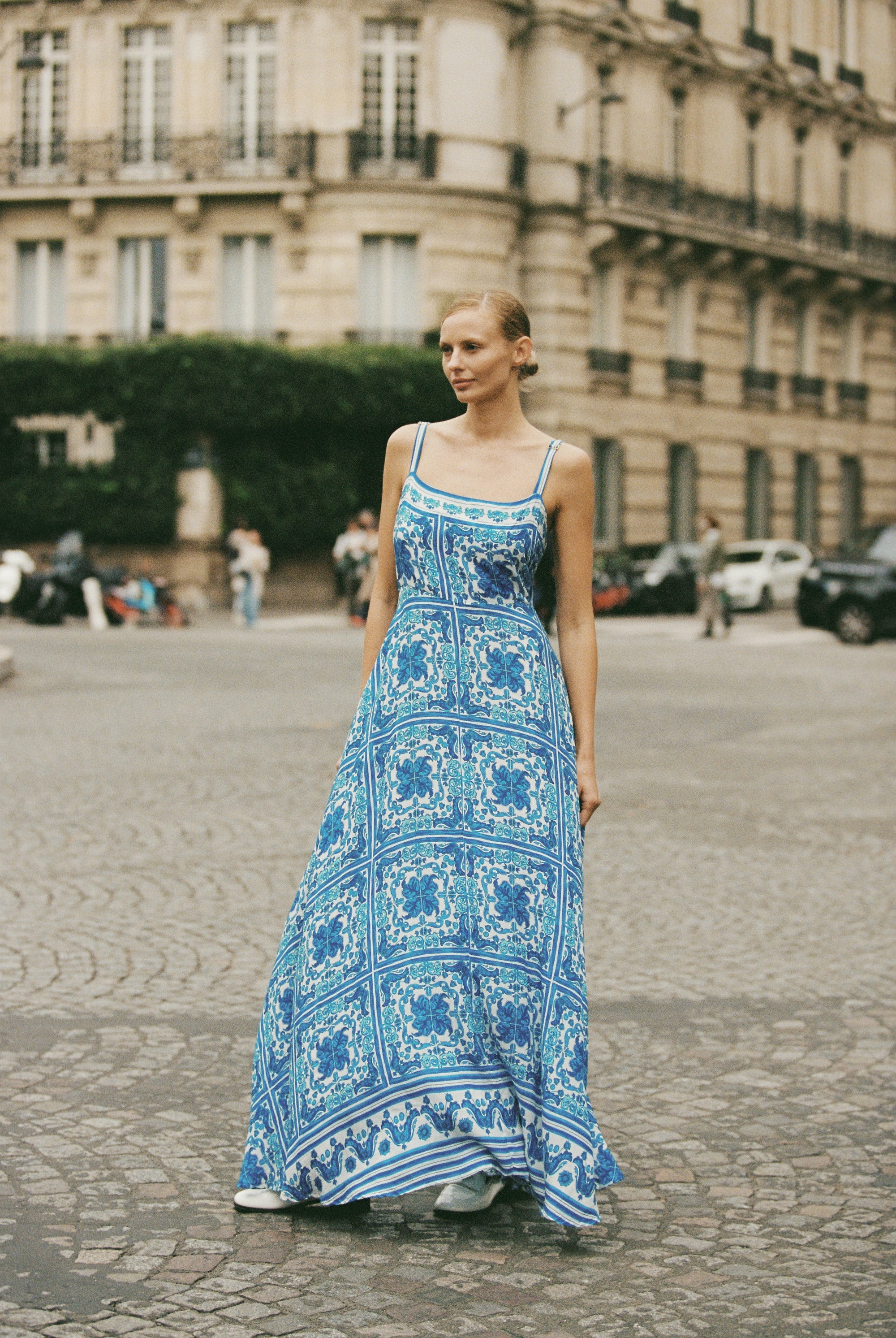 Positano Dress | Amalfi Blue - Saffron Road