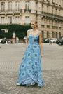Positano Dress | Amalfi Blue - Saffron Road