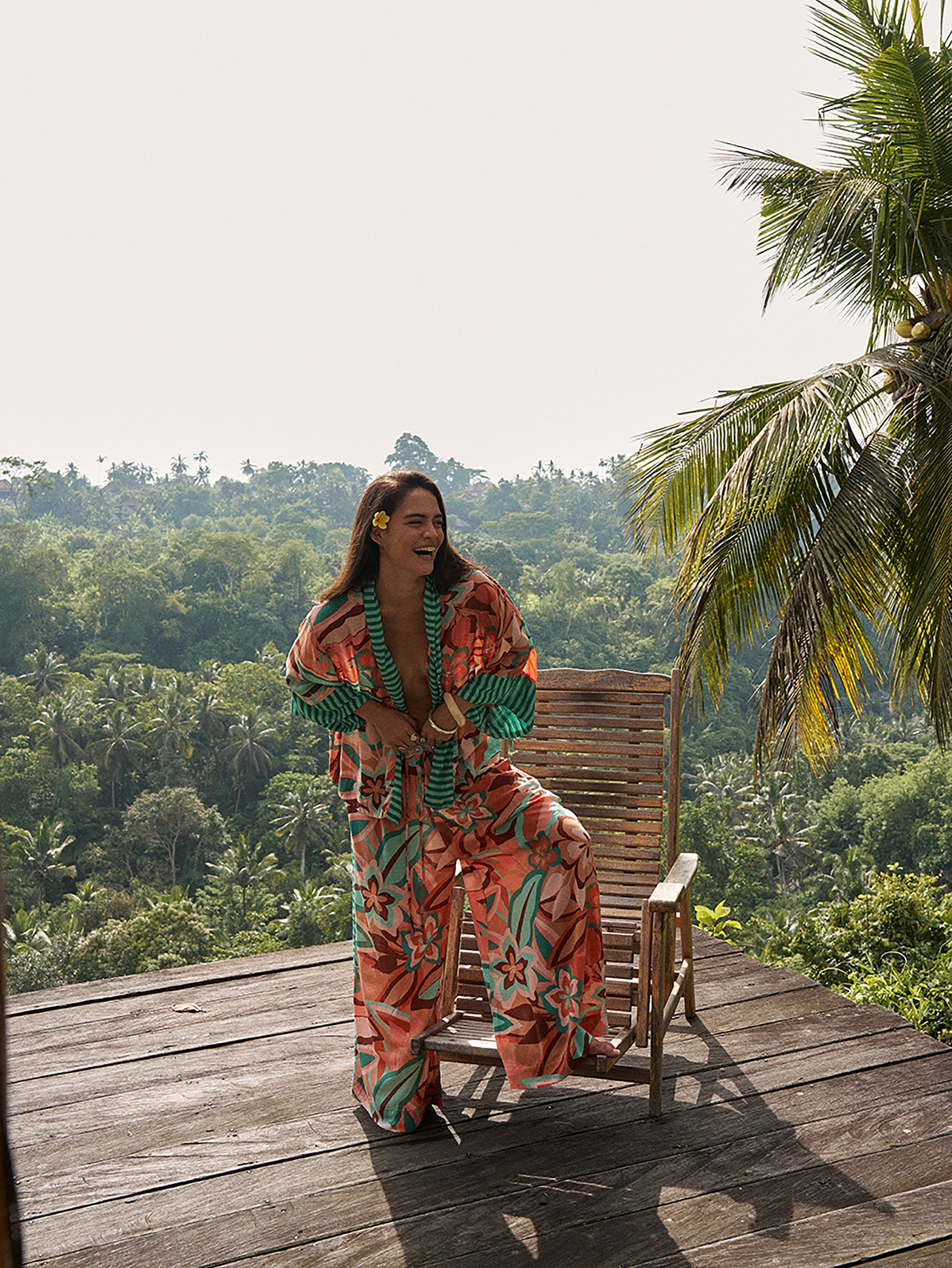 Kimono Shirt | Island Coral - Saffron Road