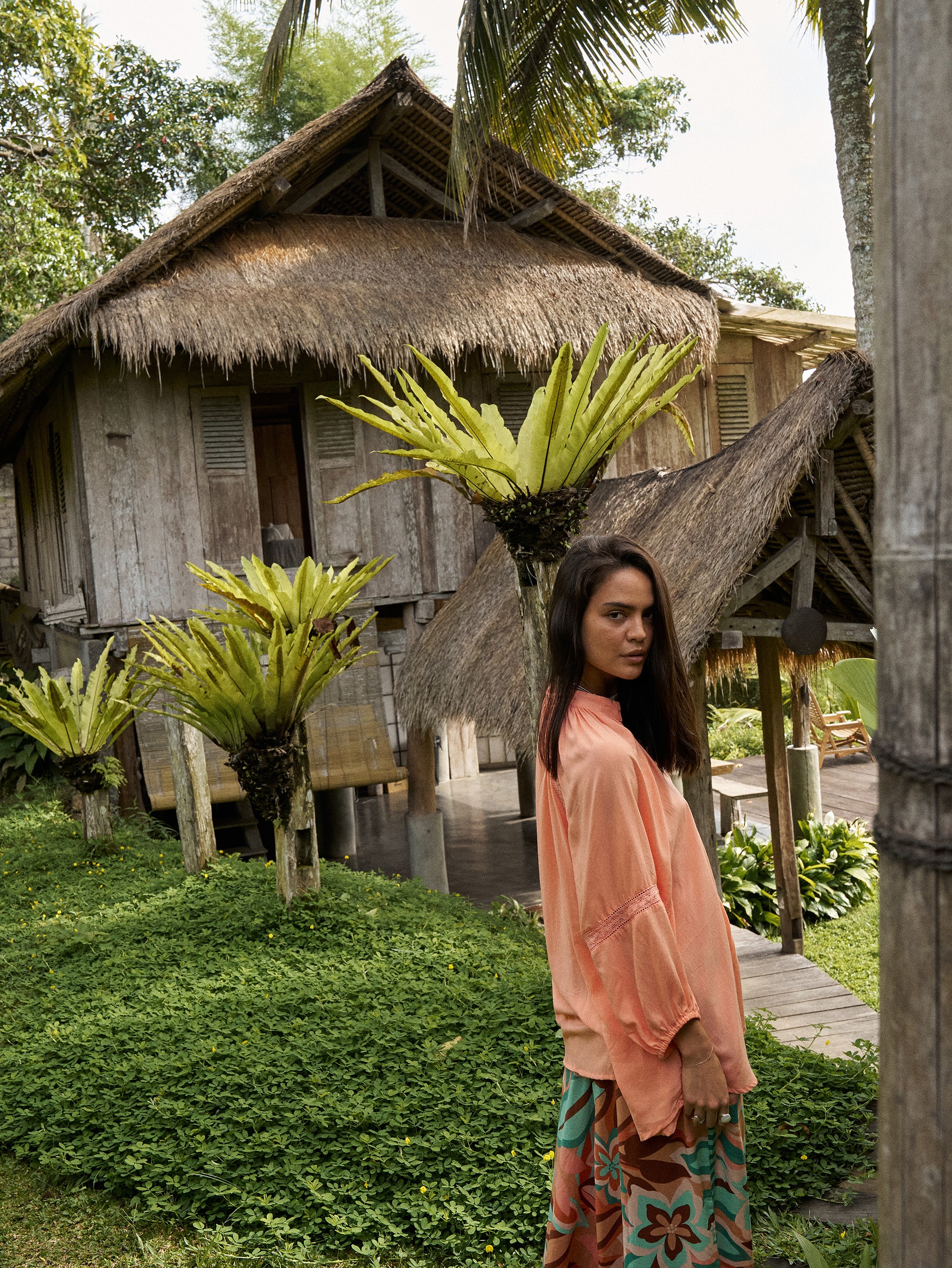 Take Me Away Blouse | Coral - Saffron Road